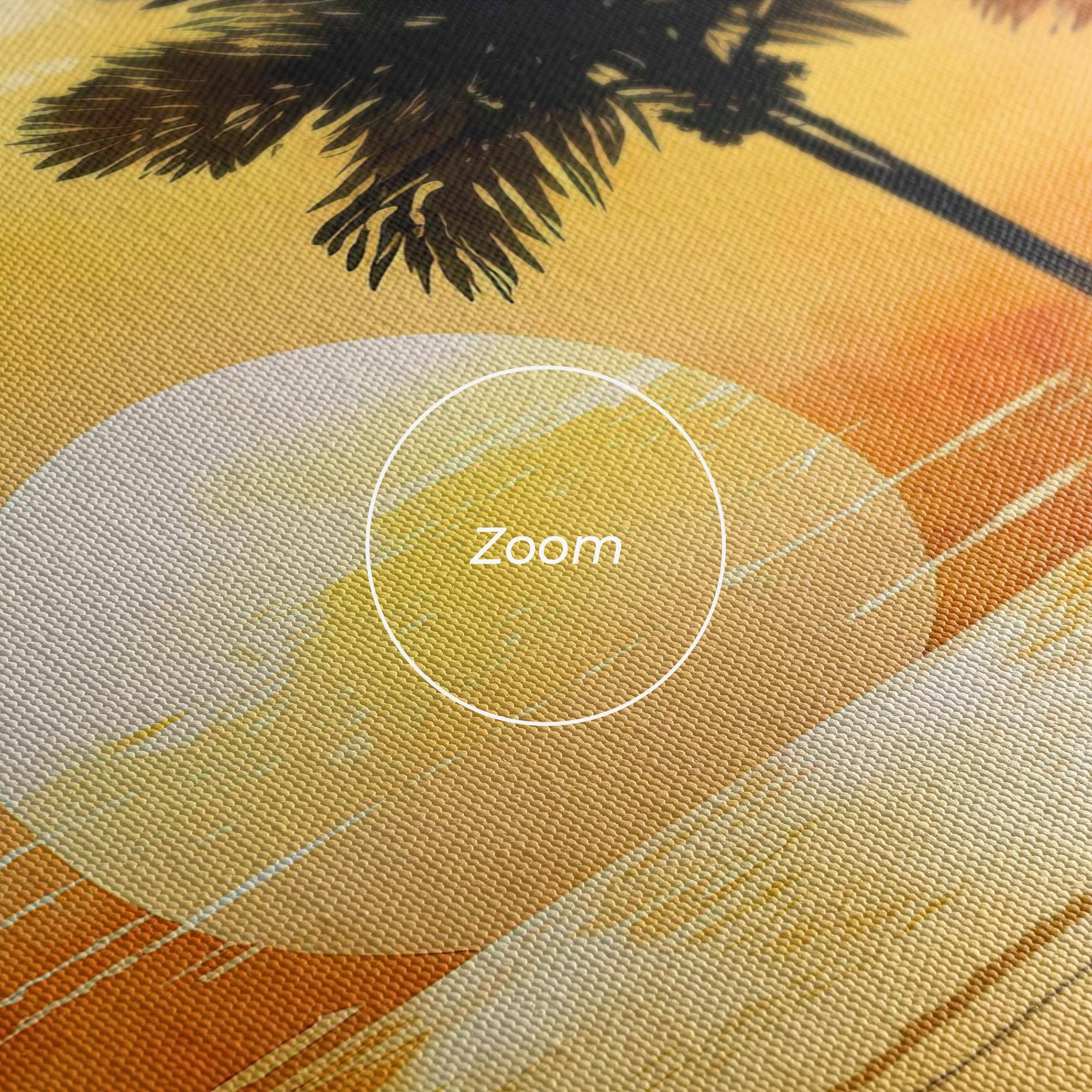 Vászonkép Palm Trees Sunset mockup 3