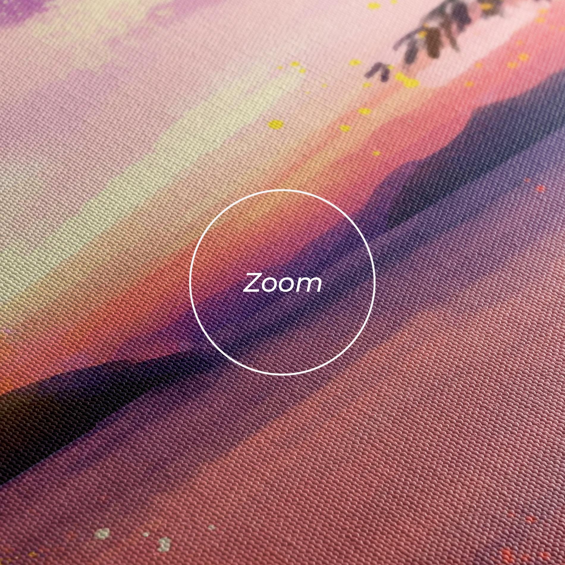 Vászonkép Purple Sunrise Art mockup 3