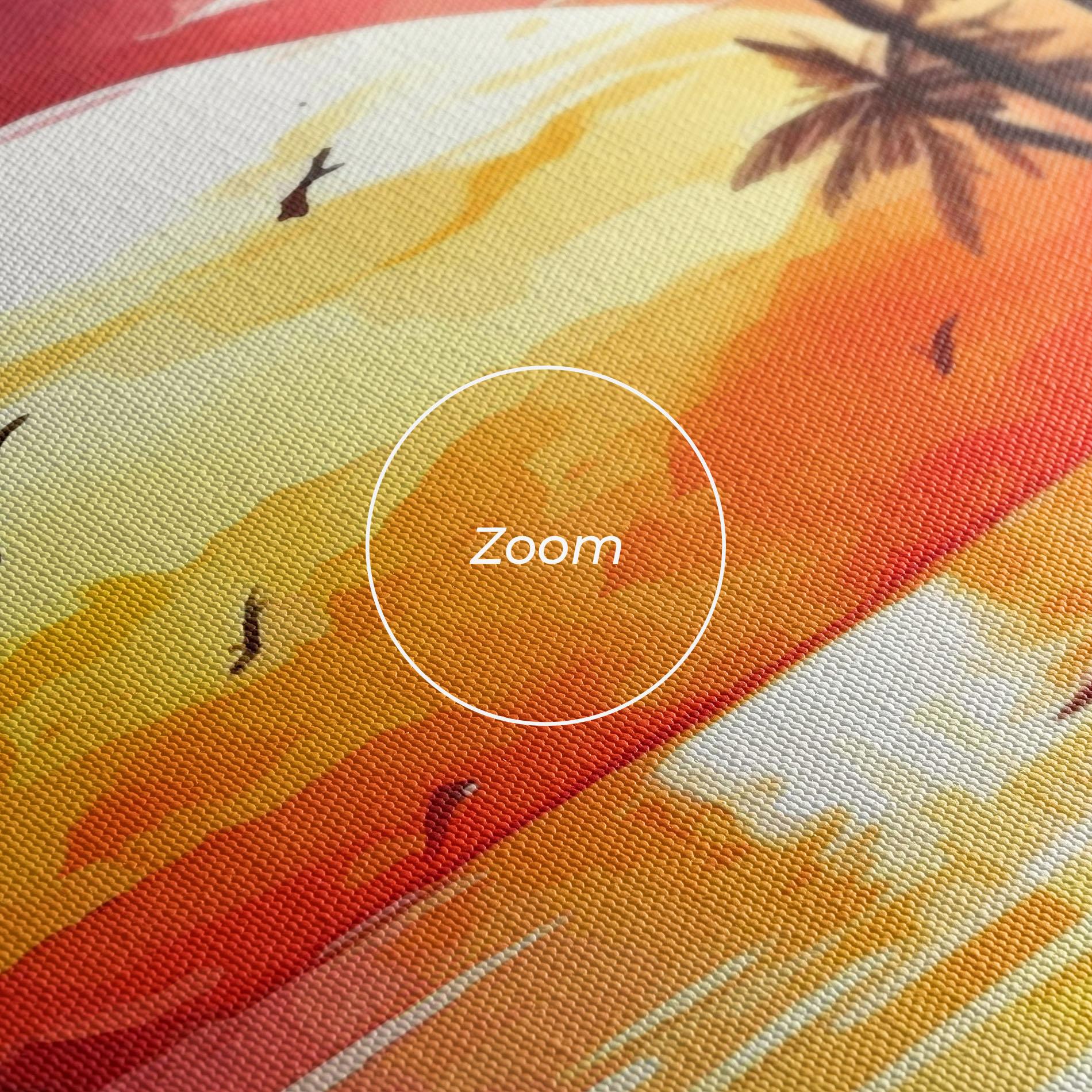 Vászonkép Purple Sunset Art mockup 3