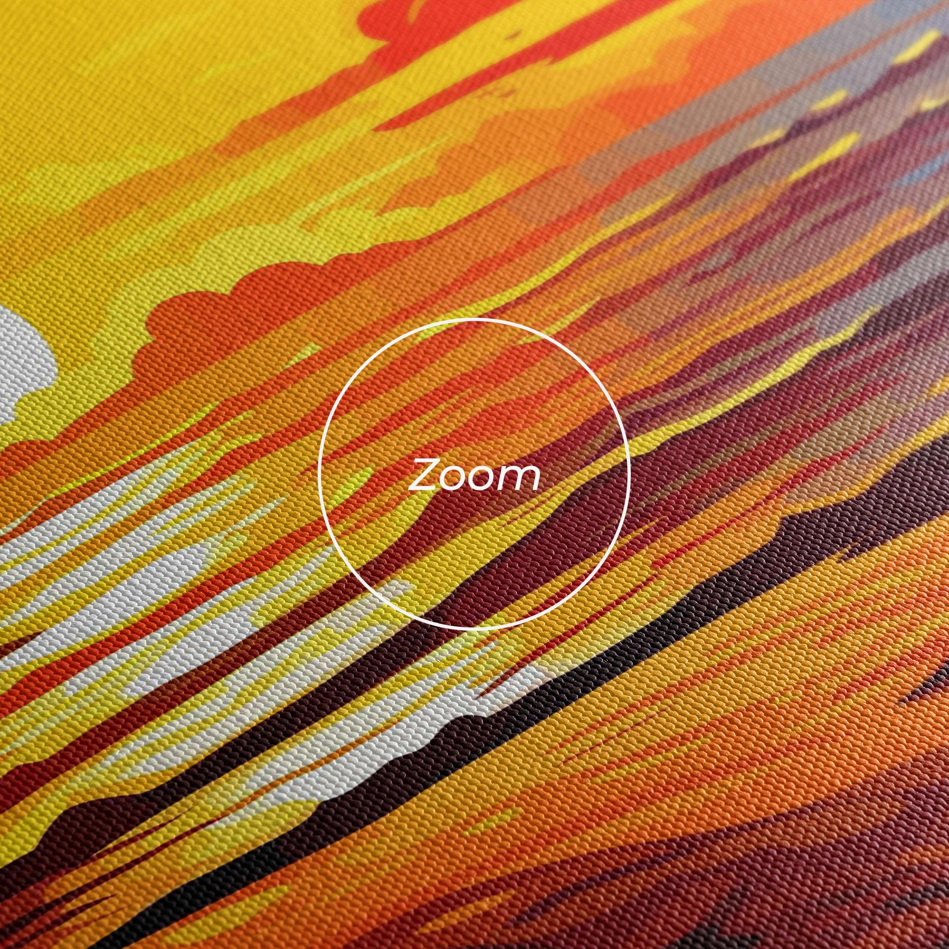 Vászonkép Strong Orange Sunset mockup 3