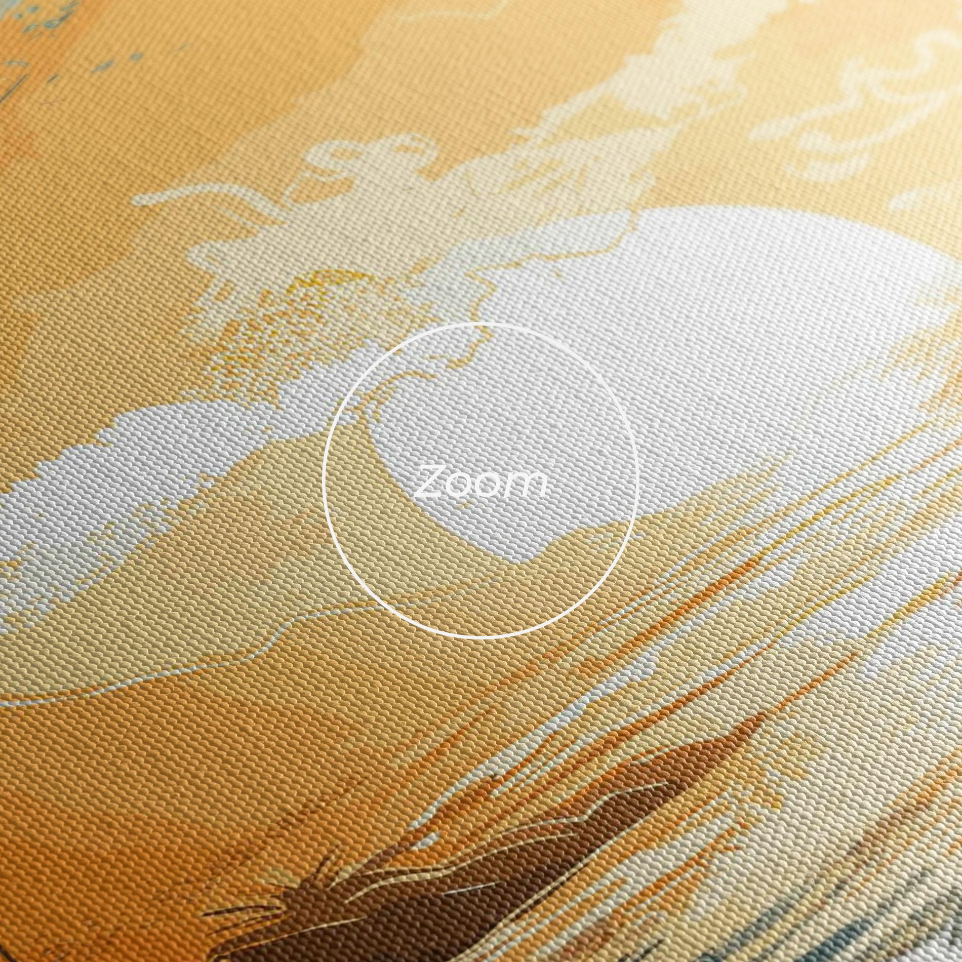 Vászonkép Yellow Blue Sunrise mockup 3