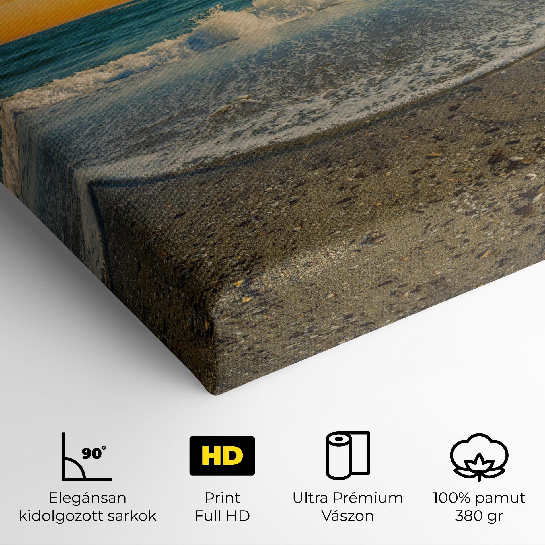 Vászonkép Beach Dramatic Sunset mockup 4