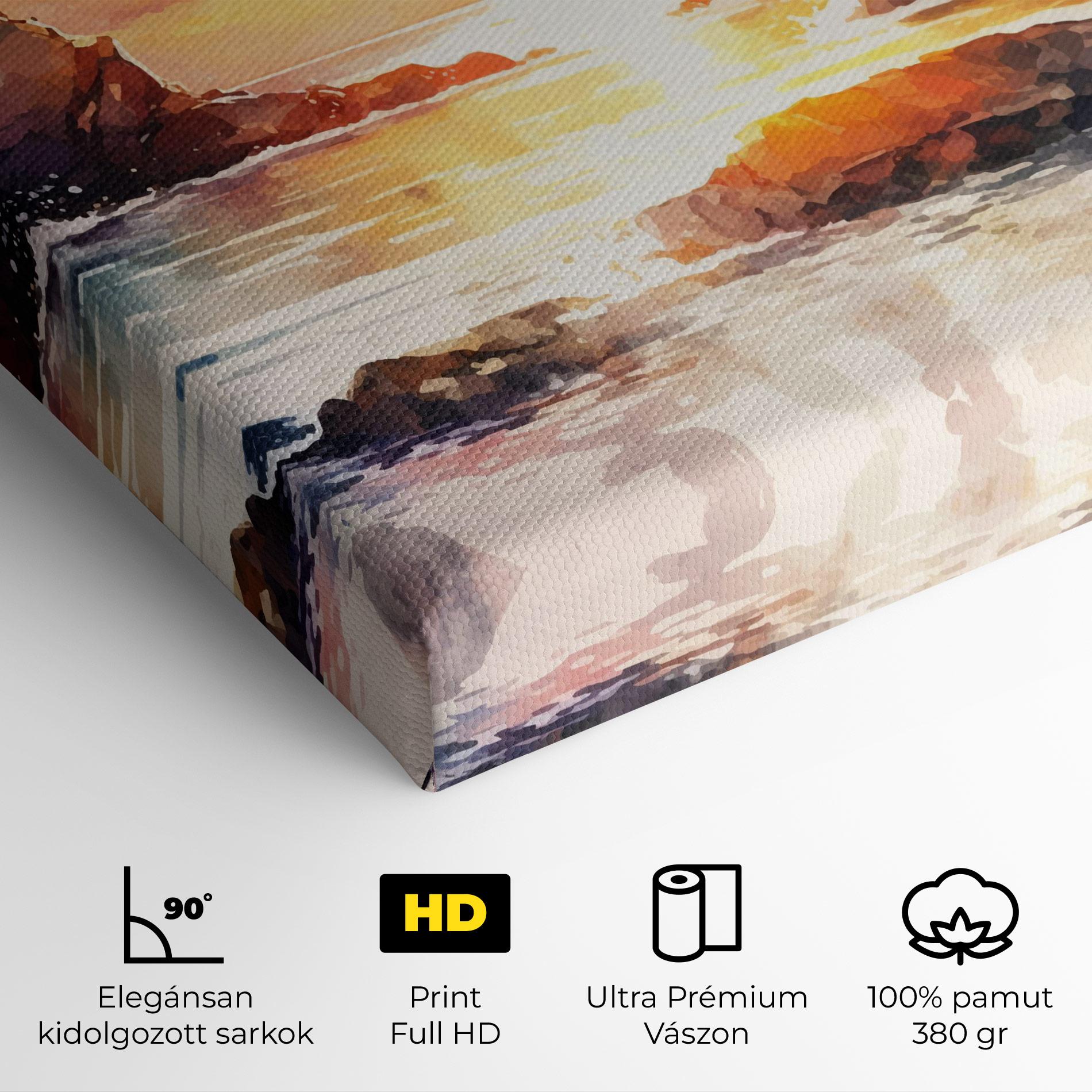 Vászonkép Pretty Pastel Sunset mockup 4