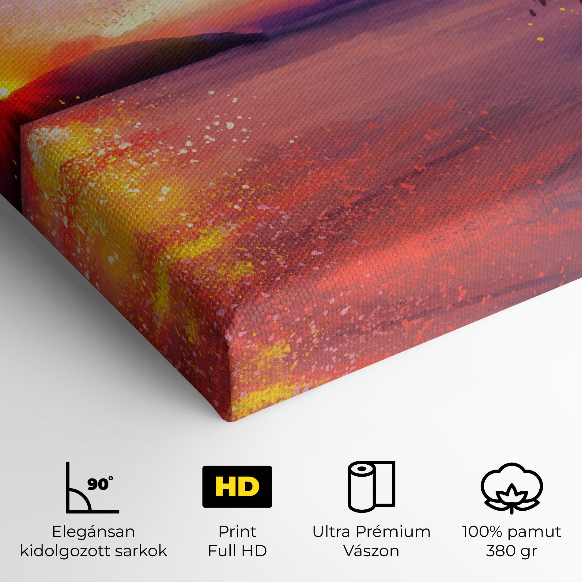 Vászonkép Purple Sunrise Art mockup 4