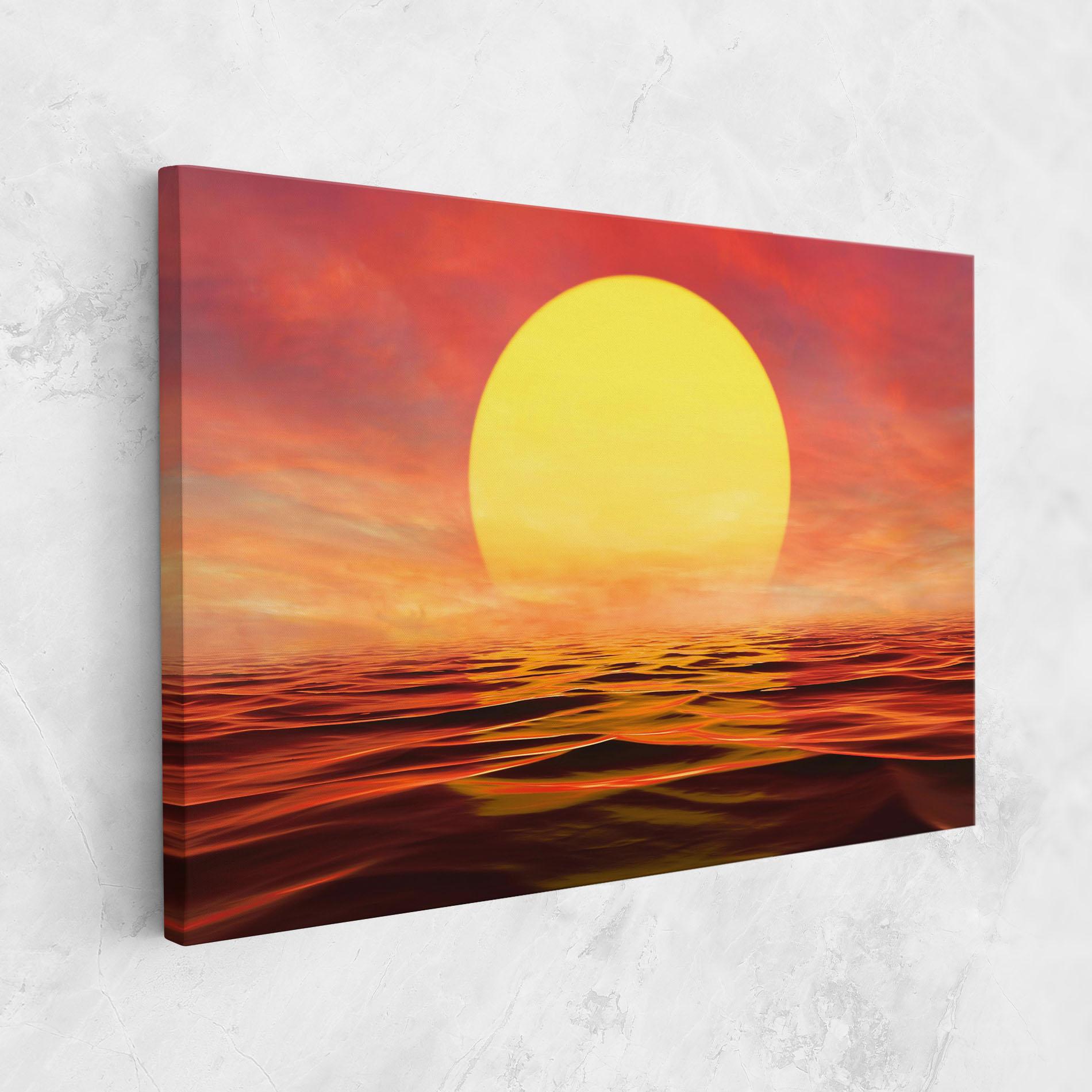Vászonkép Clouds Reflection Sky mockup 1