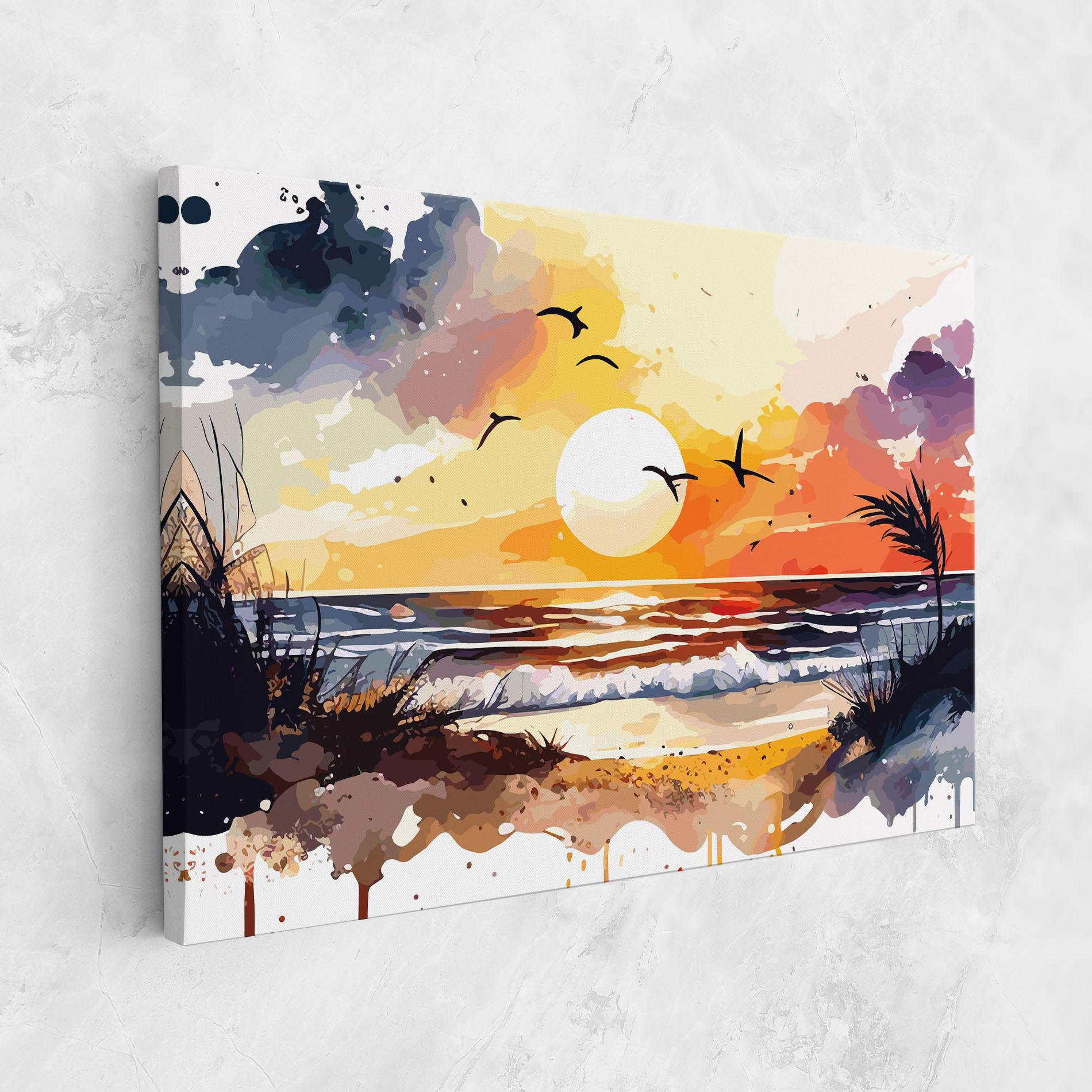 Vászonkép Sunset Art View mockup 1