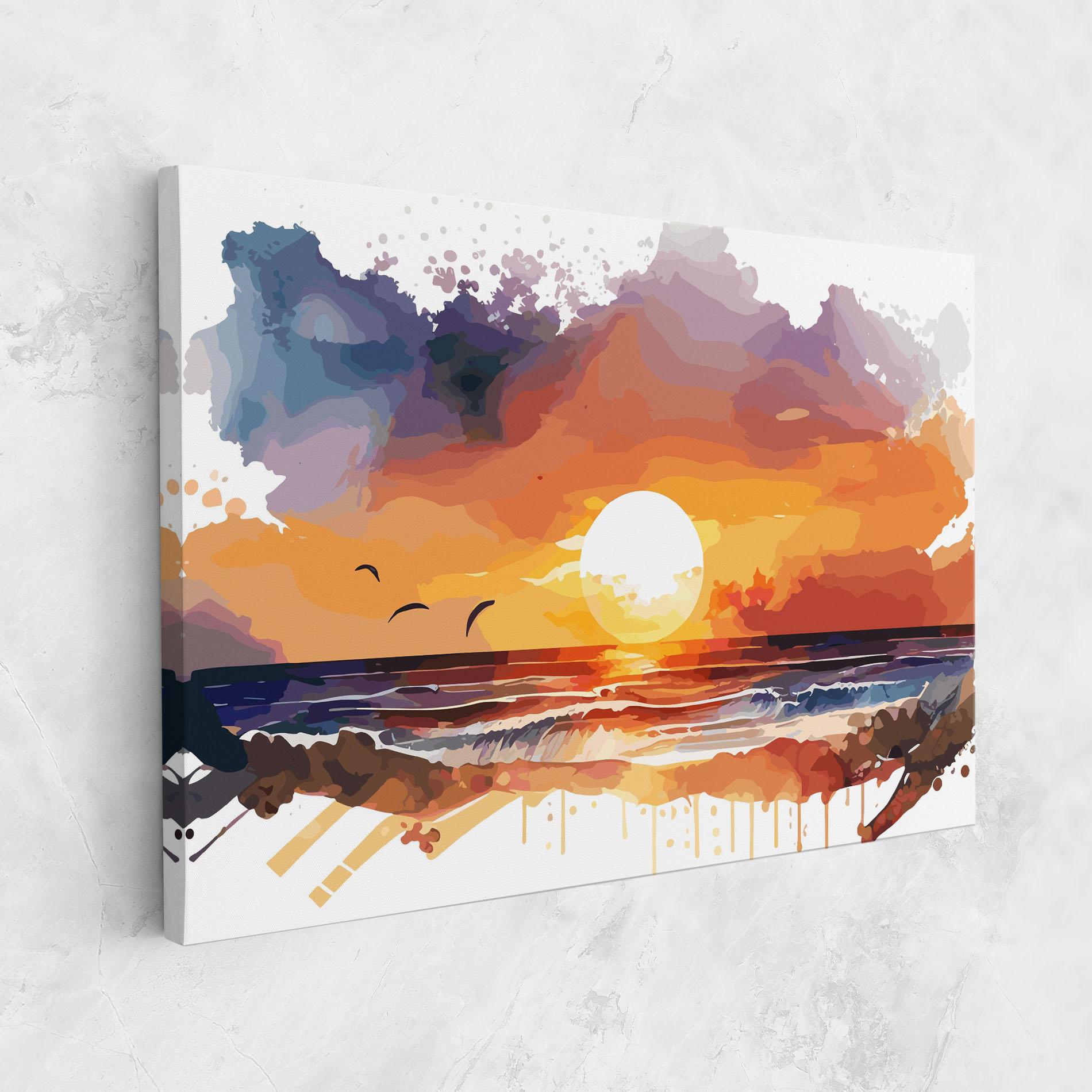 Vászonkép Sunset Art mockup 1