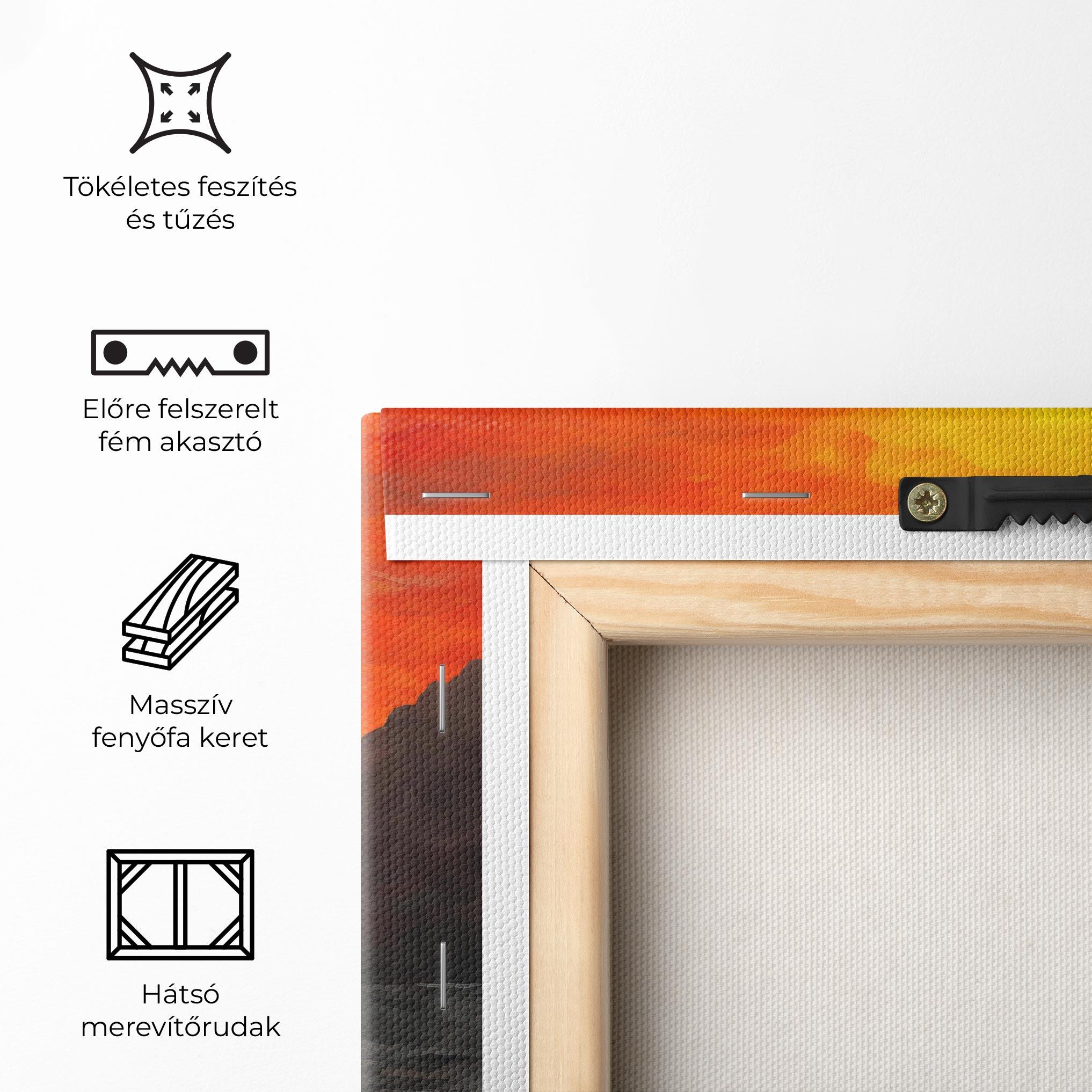 Vászonkép Mountains Rocks Painting mockup 5