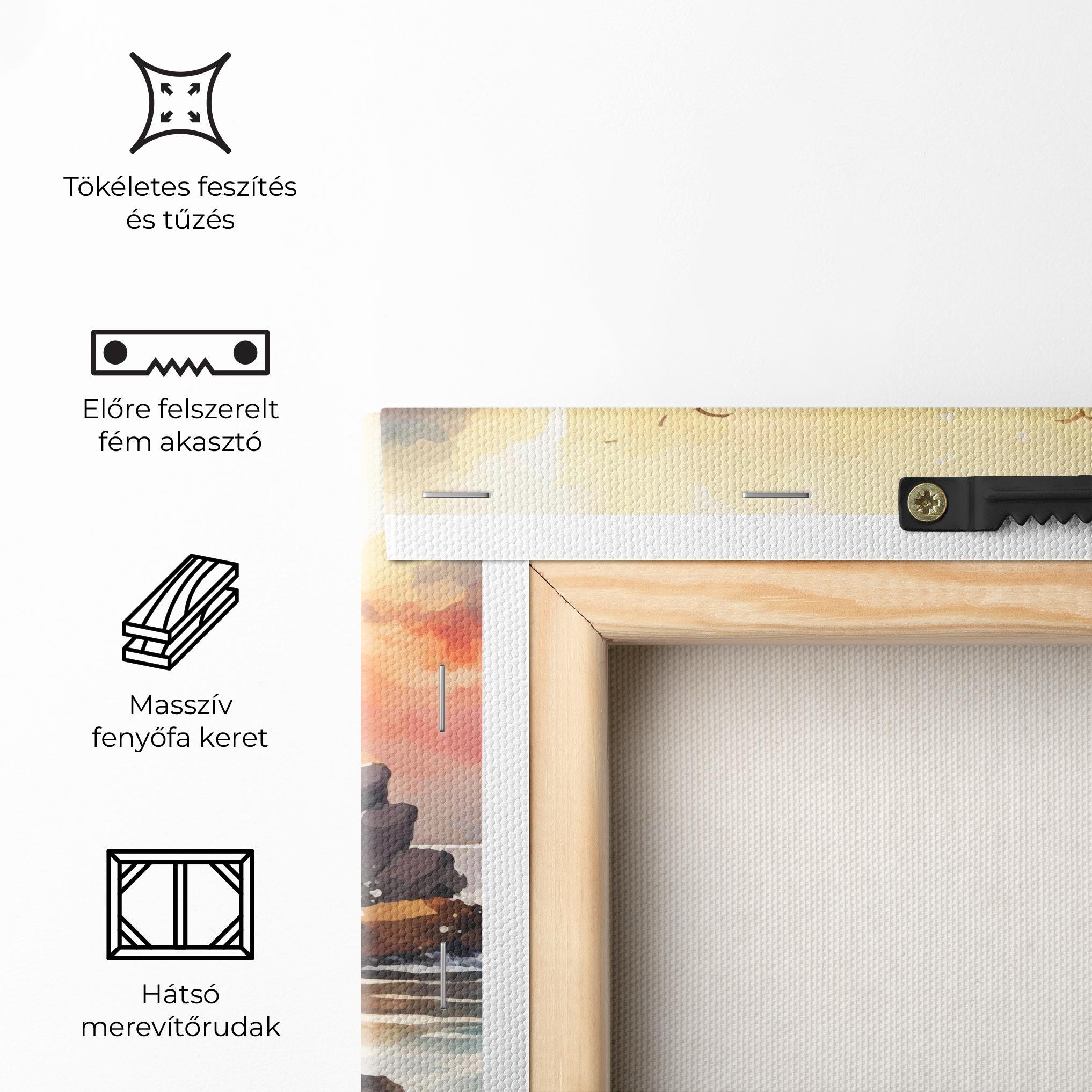 Vászonkép Pretty Pastel Sunset mockup 5