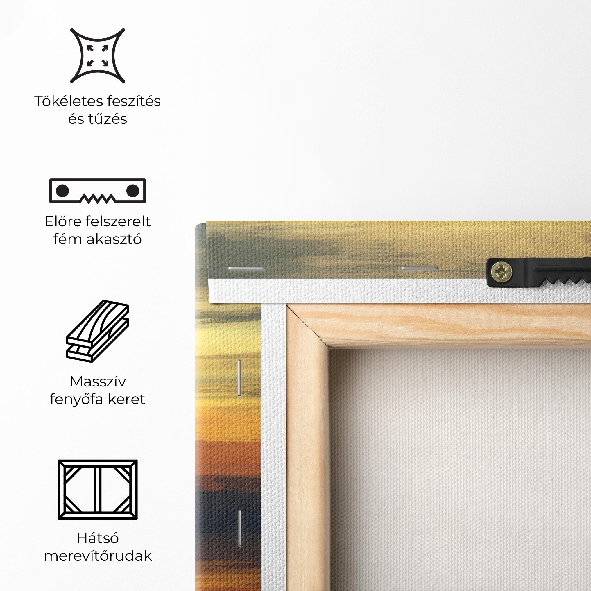 Vászonkép Sunset Oil Paint mockup 5