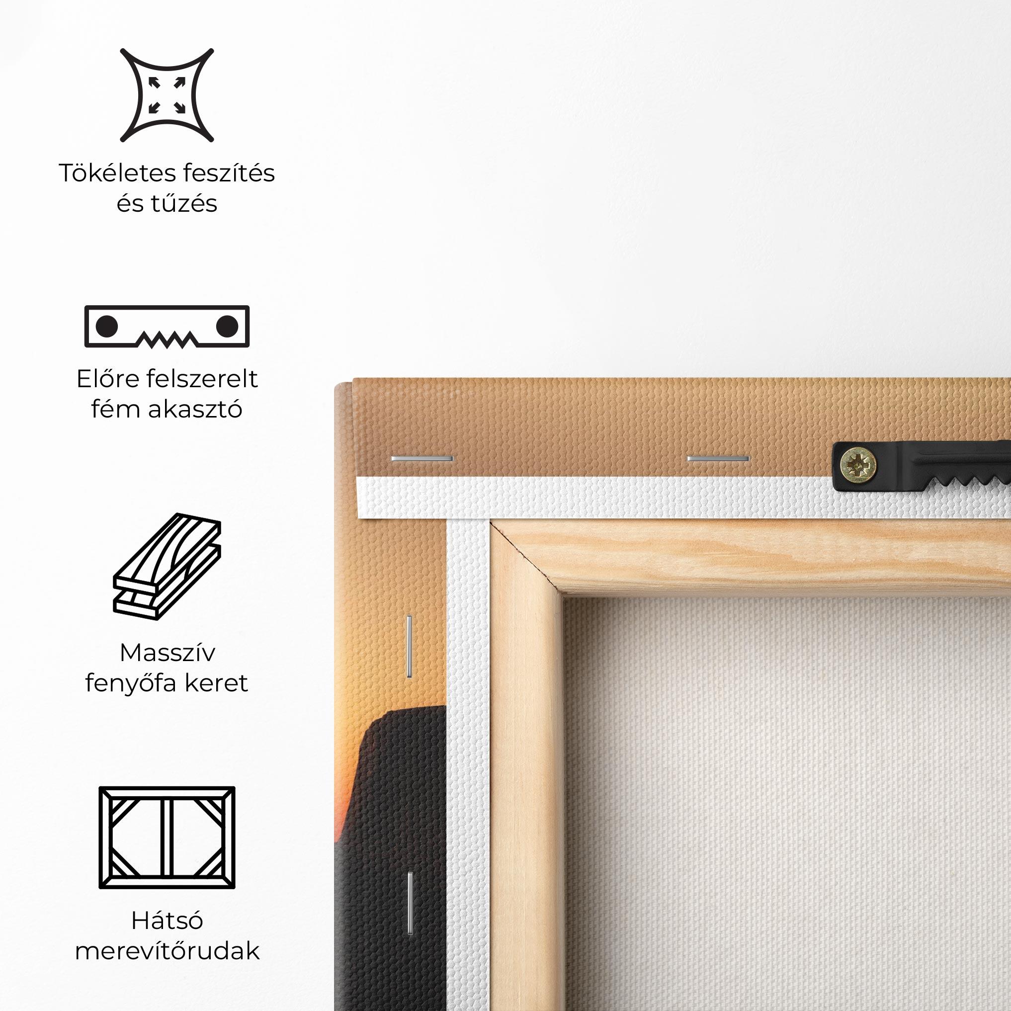 Vászonkép Sunset Silhouette Birds mockup 5