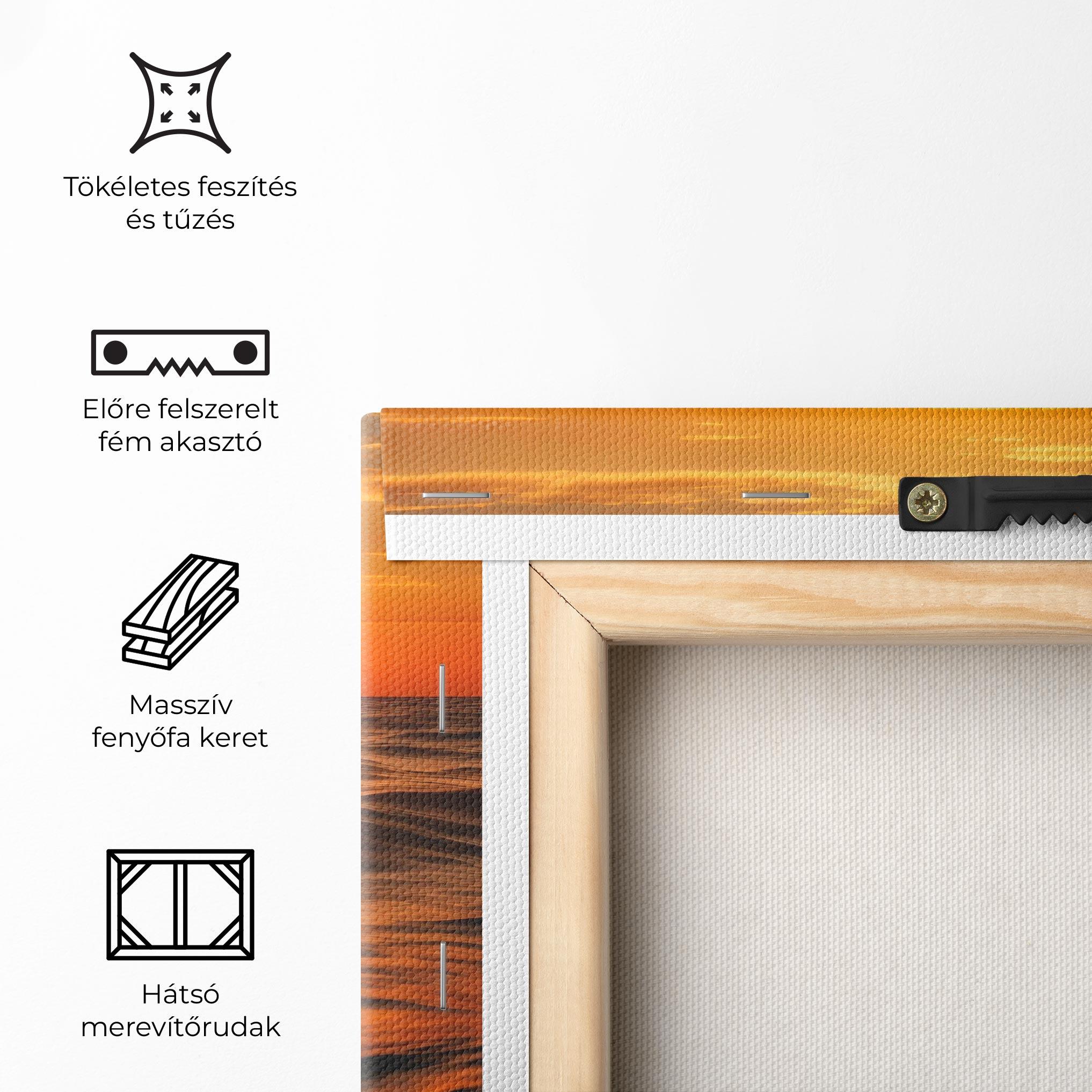 Vászonkép Waves During Sunset mockup 5