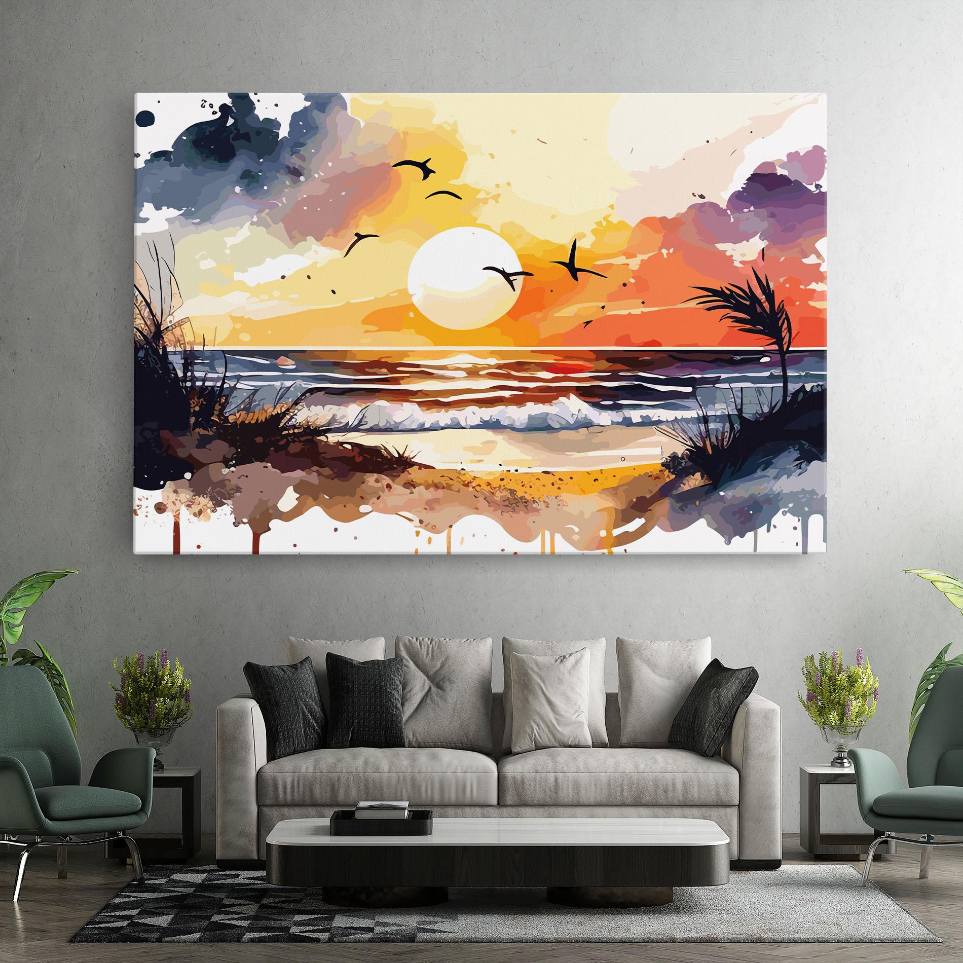Vászonkép Sunset Art View mockup 7