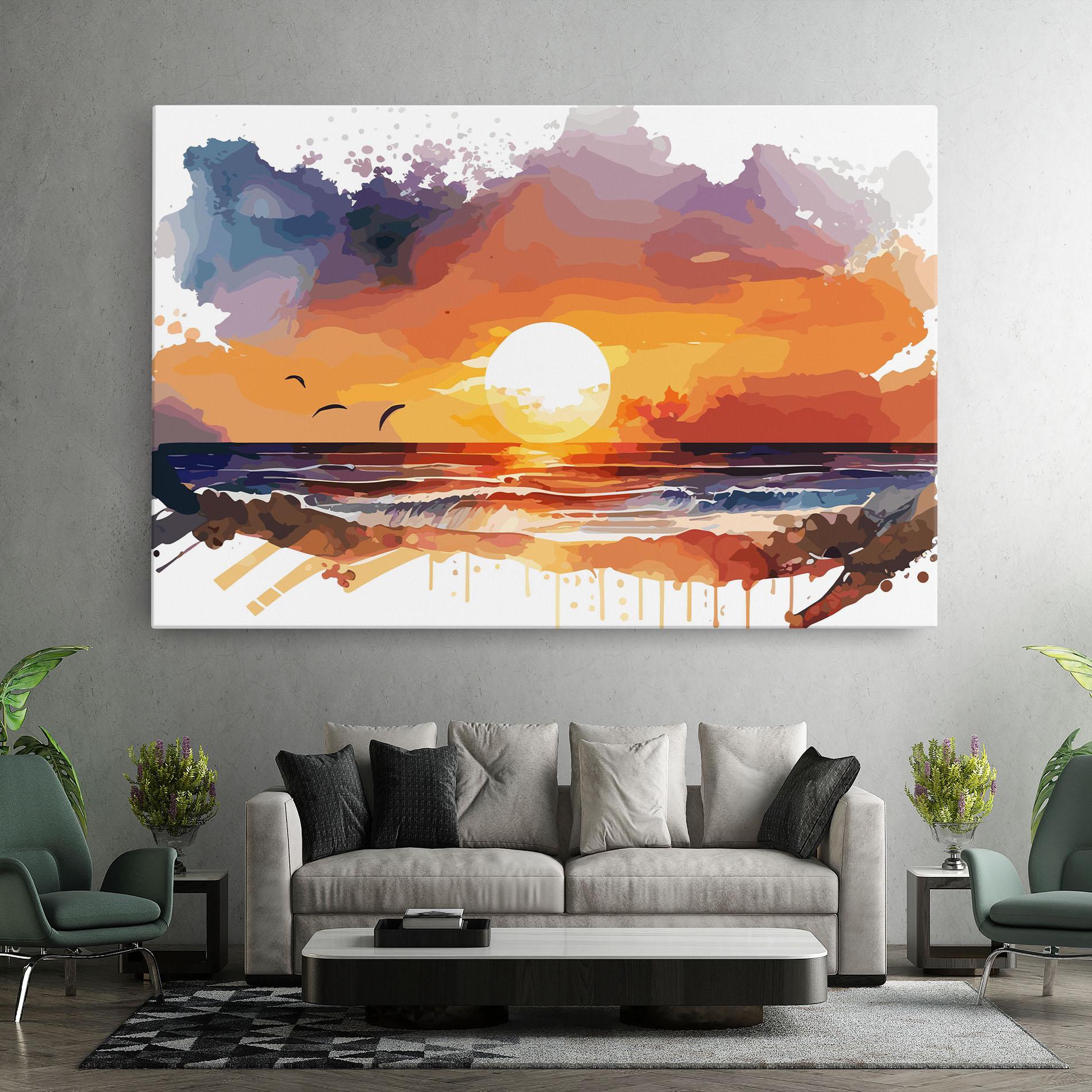 Vászonkép Sunset Art mockup 7