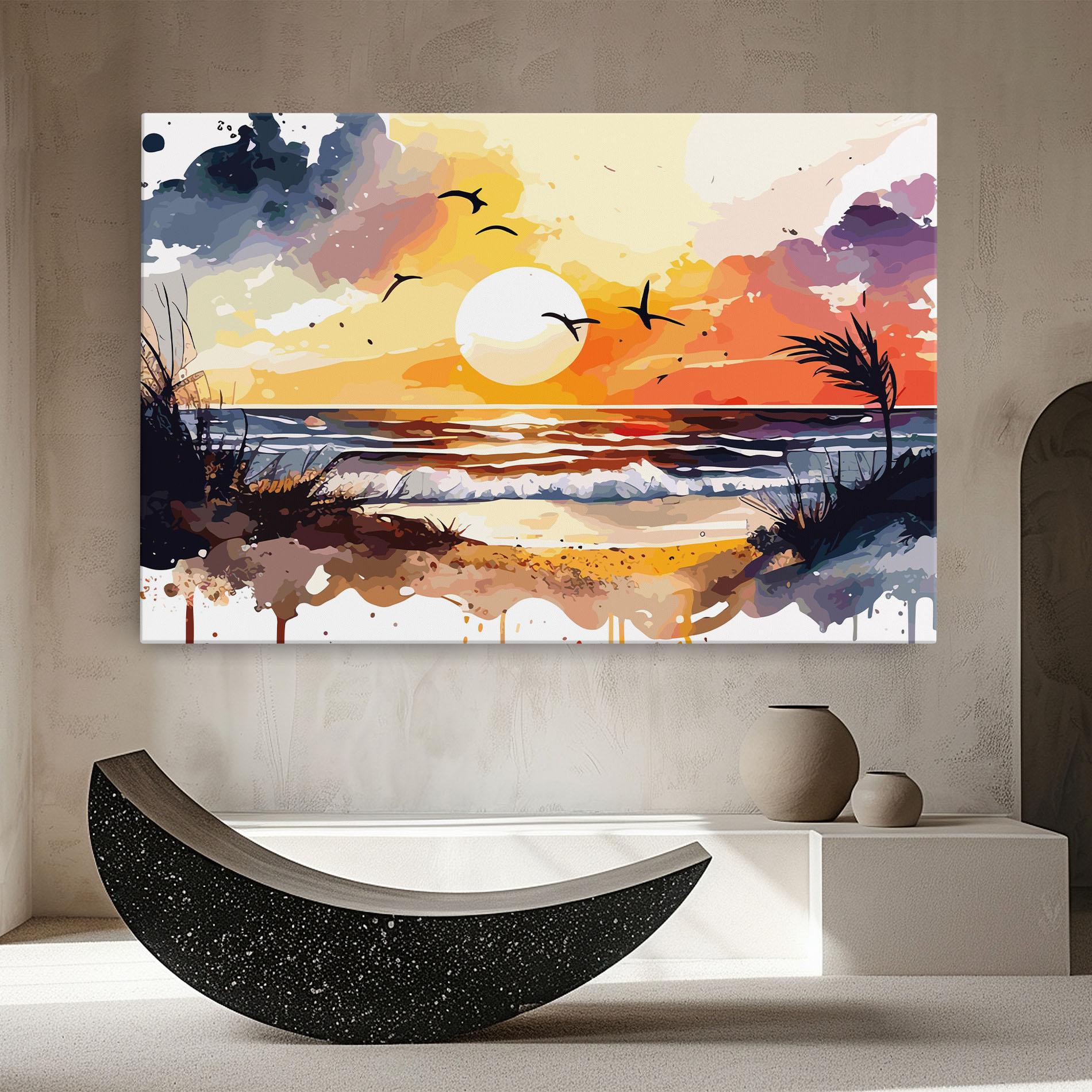 Vászonkép Sunset Art View mockup 8