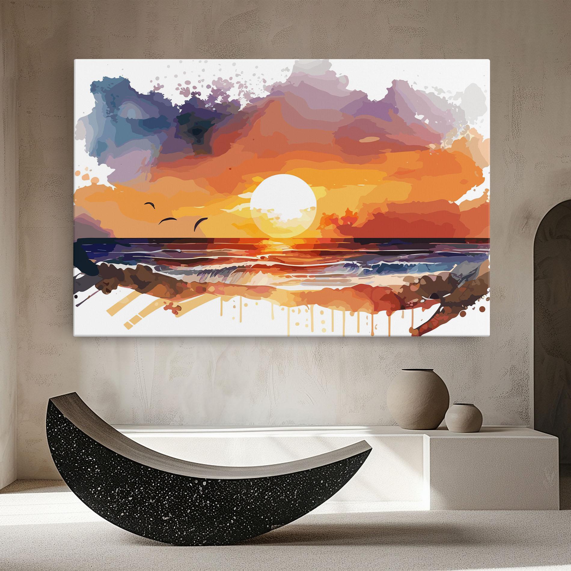 Vászonkép Sunset Art mockup 8