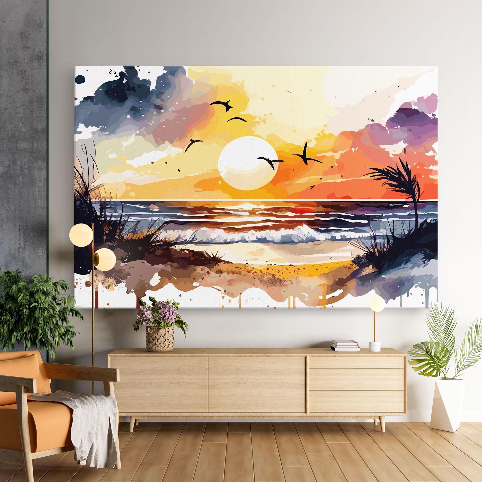 Vászonkép Sunset Art View mockup 9
