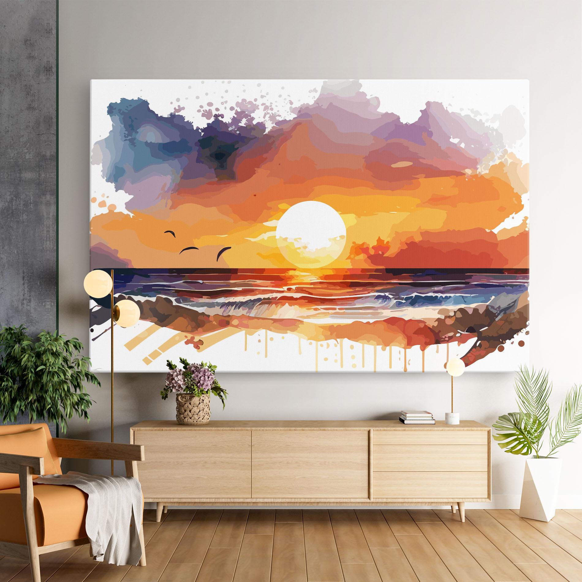 Vászonkép Sunset Art mockup 9