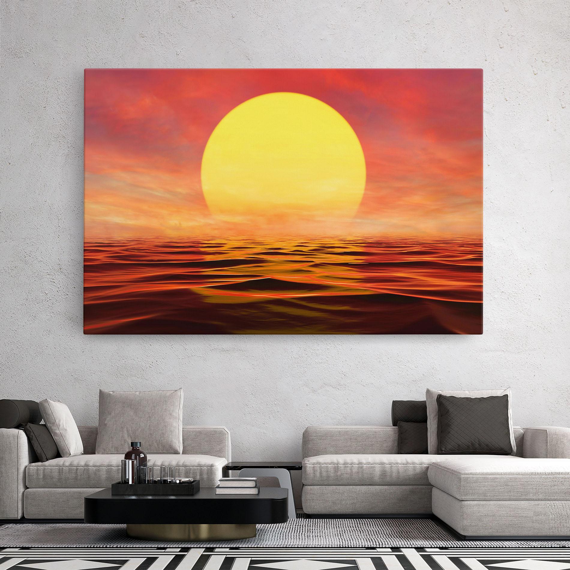 Vászonkép Clouds Reflection Sky mockup 2