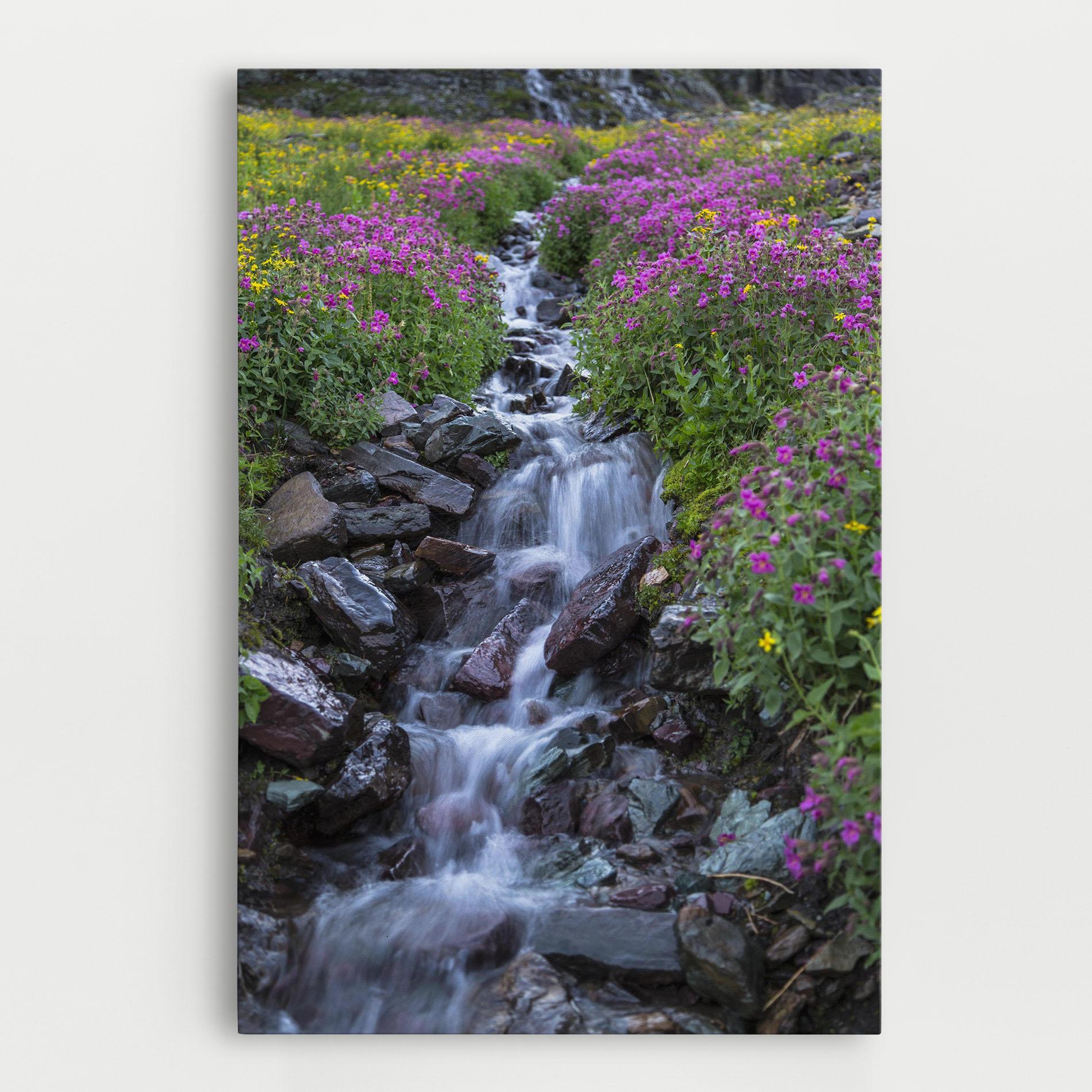 Vászonkép Water Falling Field mockup 0