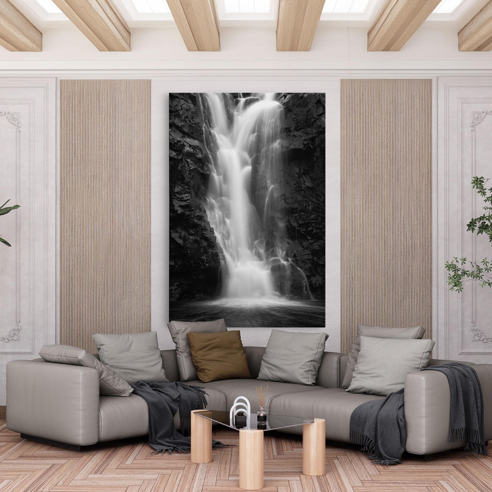 Vászonkép Black Rock Waterfall View mockup 6