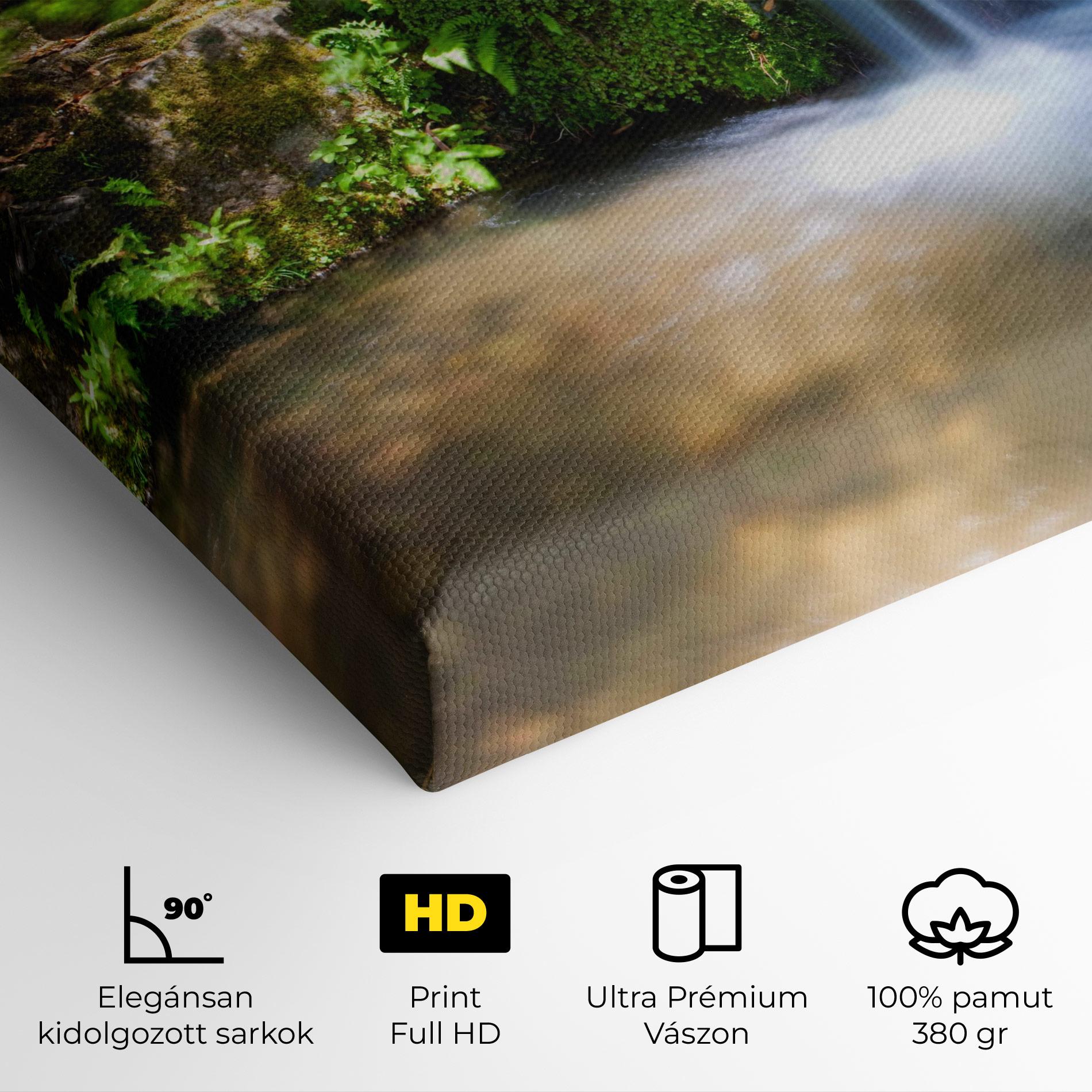 Vászonkép Jungle View Waterfall mockup 4