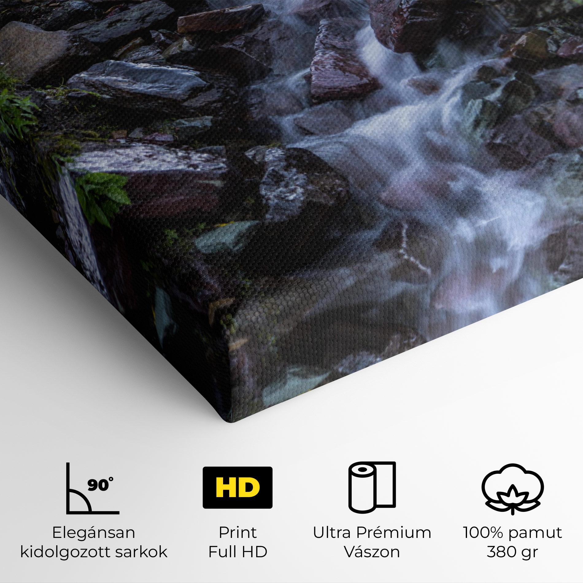Vászonkép Water Falling Field mockup 4
