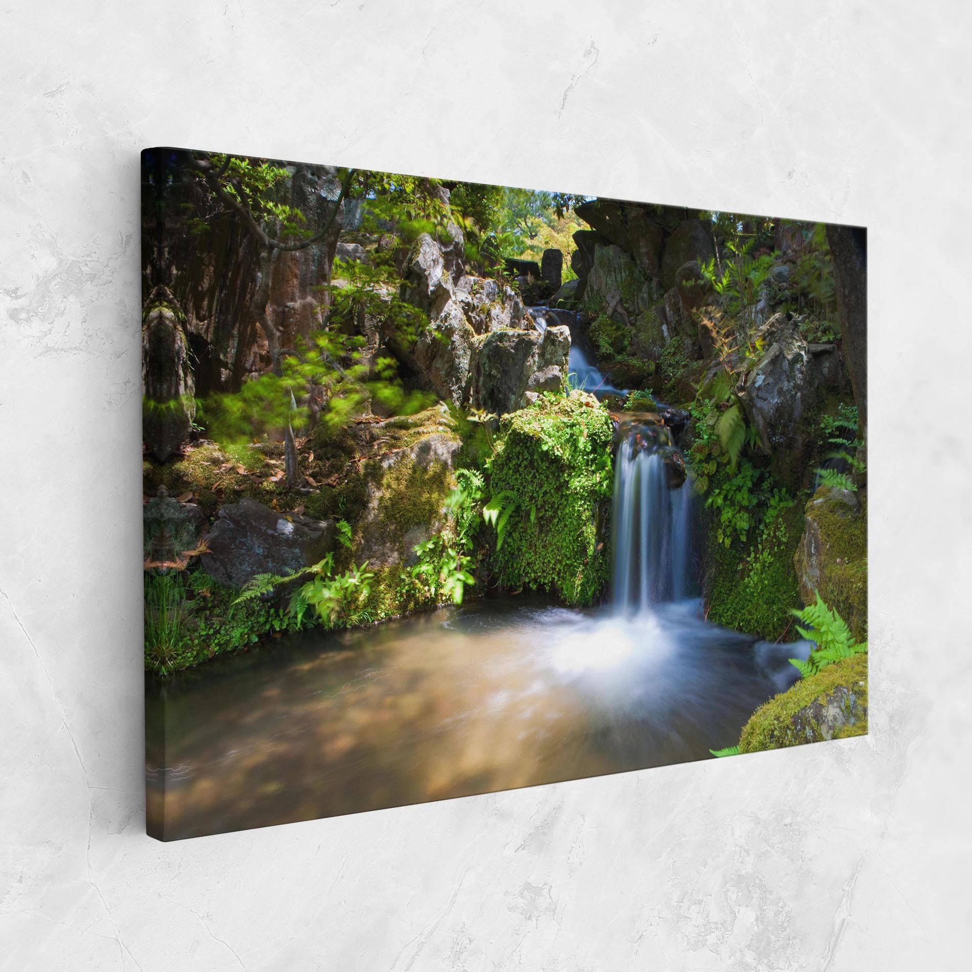 Vászonkép Jungle View Waterfall mockup 1