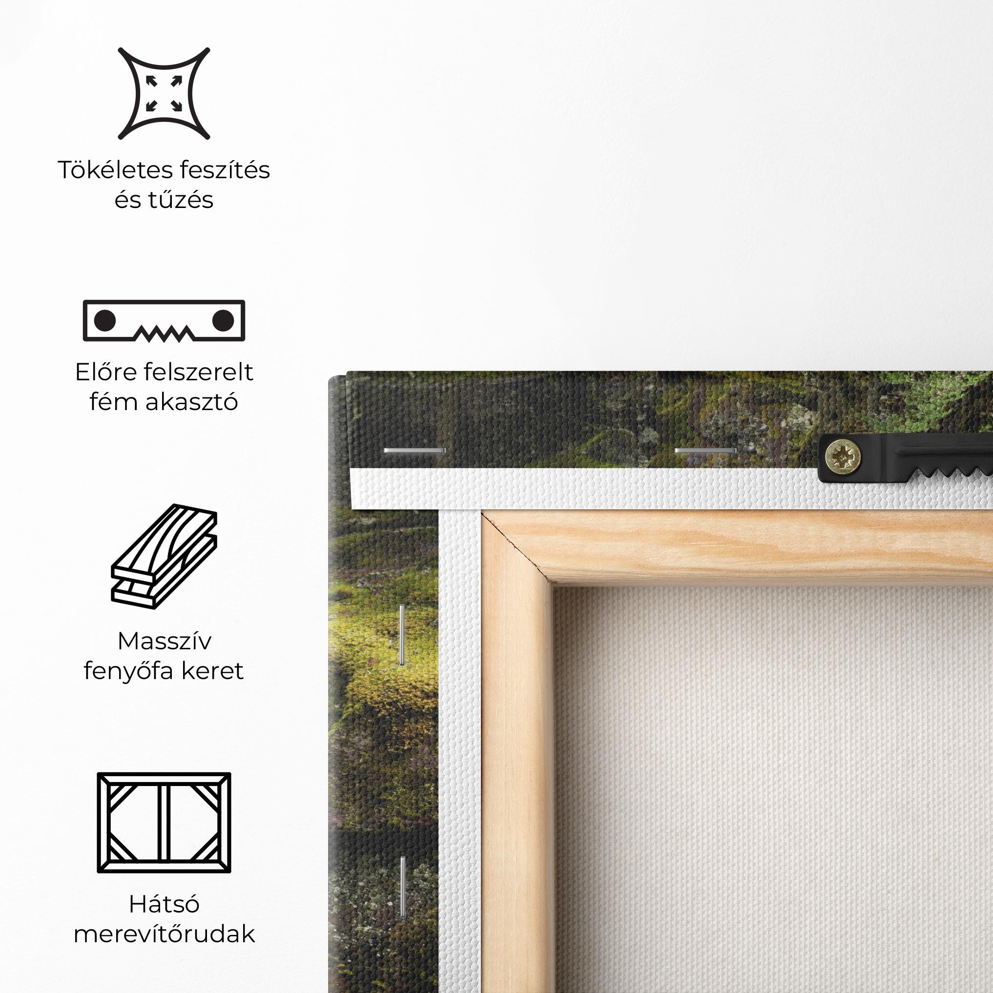 Vászonkép Blue Majestic Waterfall mockup 5