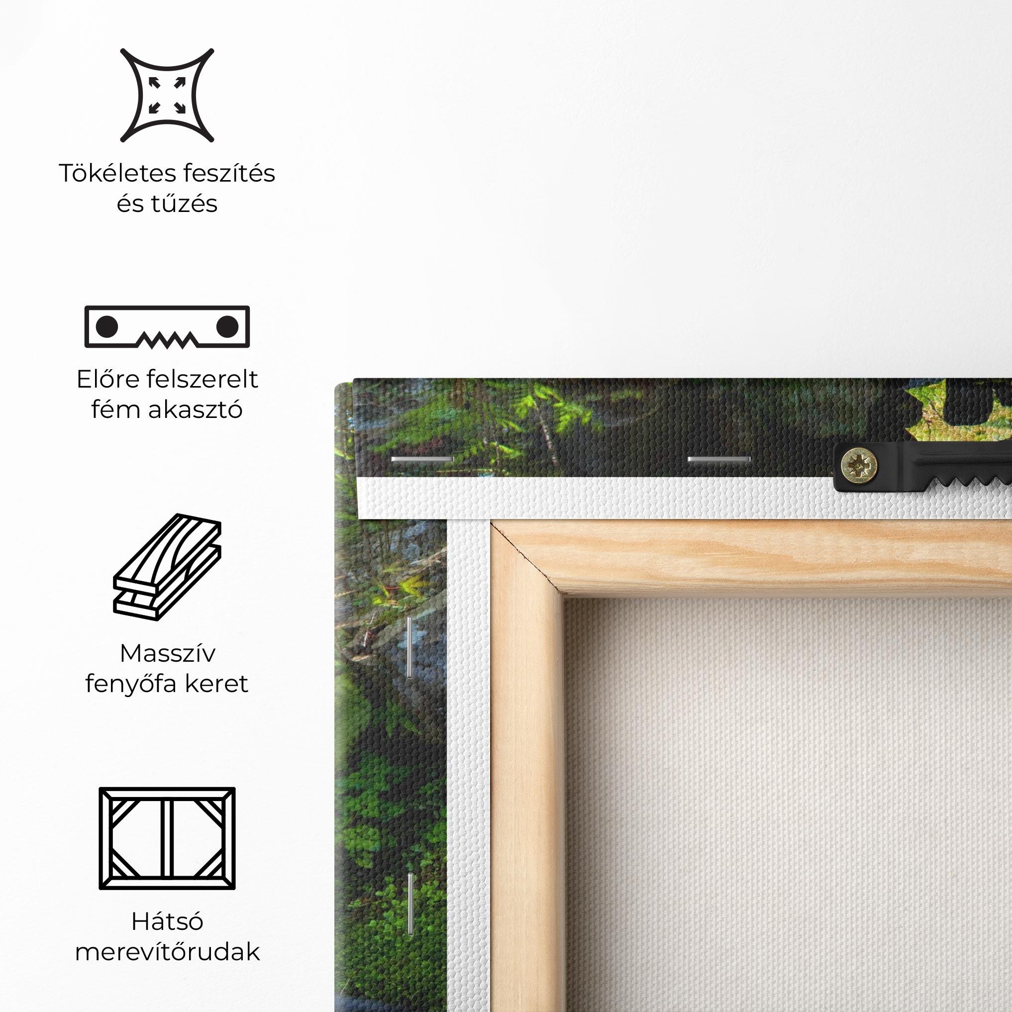 Vászonkép Jungle View Waterfall mockup 5