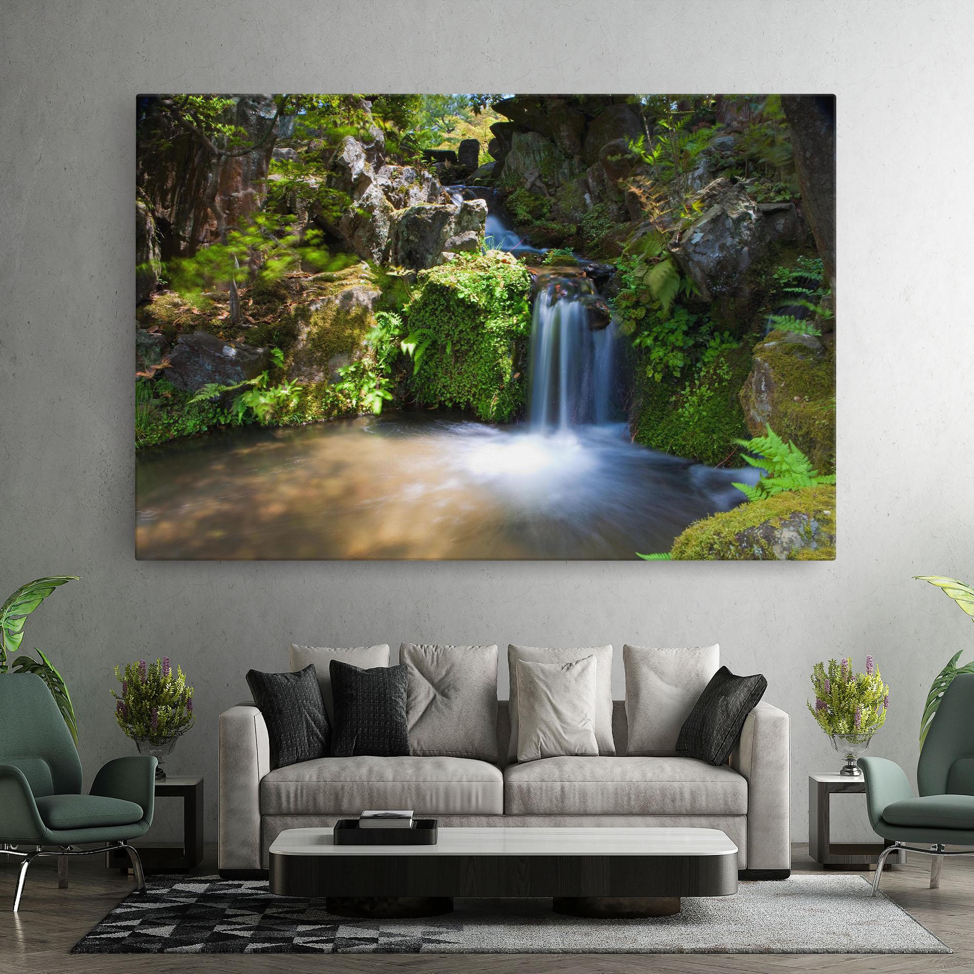 Vászonkép Jungle View Waterfall mockup 7