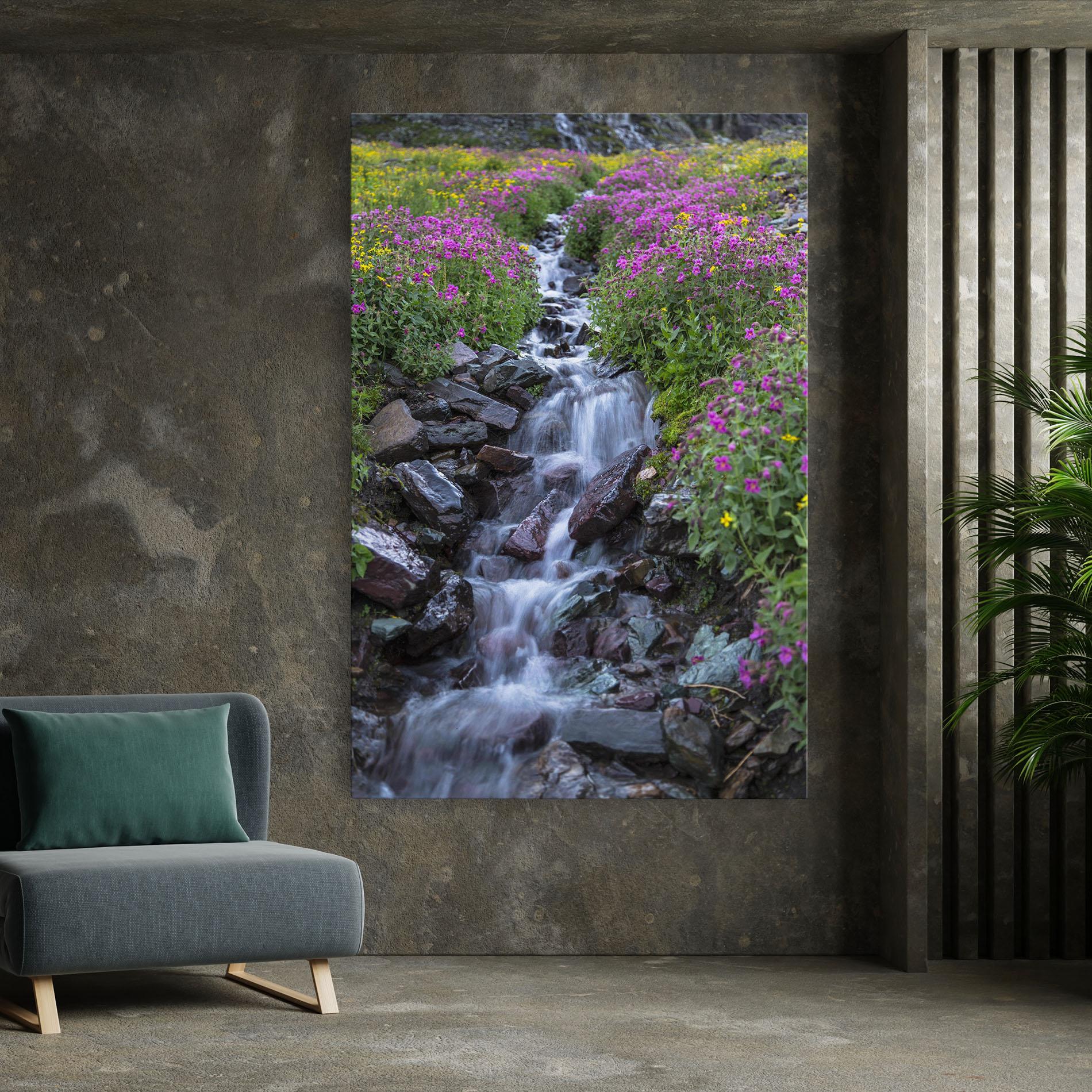 Vászonkép Water Falling Field mockup 7