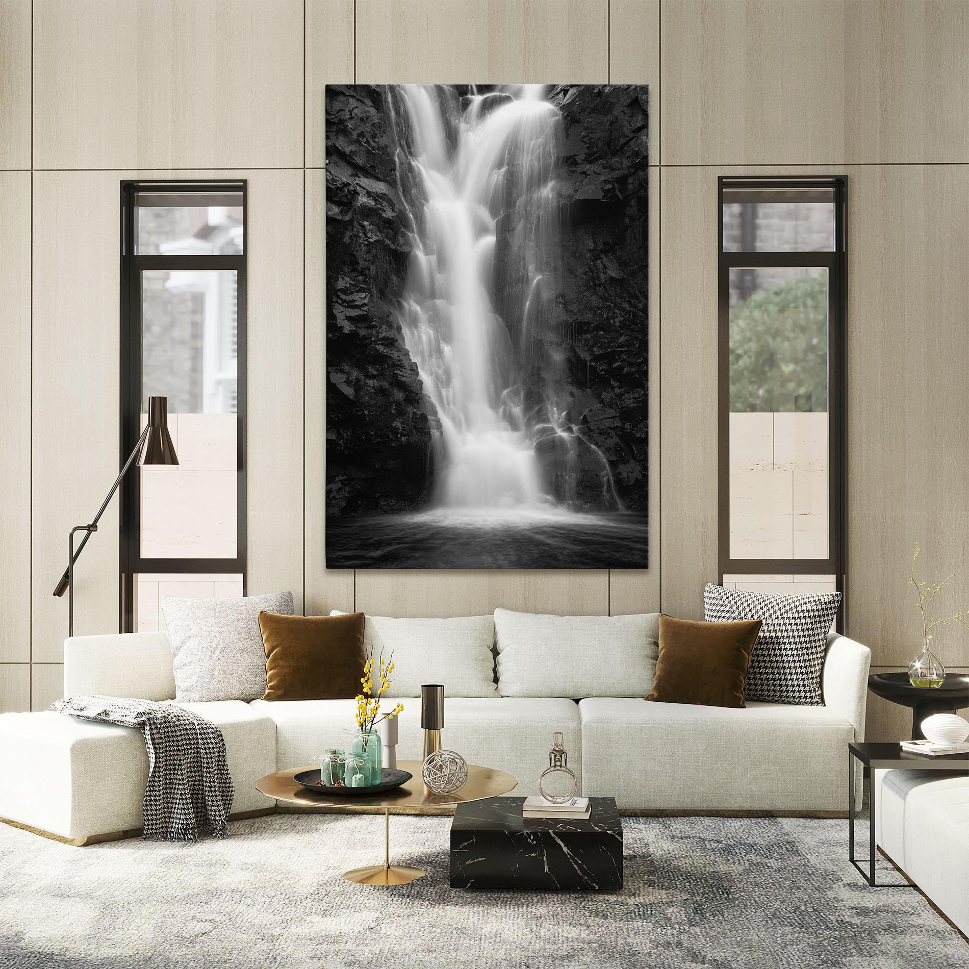 Vászonkép Black Rock Waterfall View mockup 2