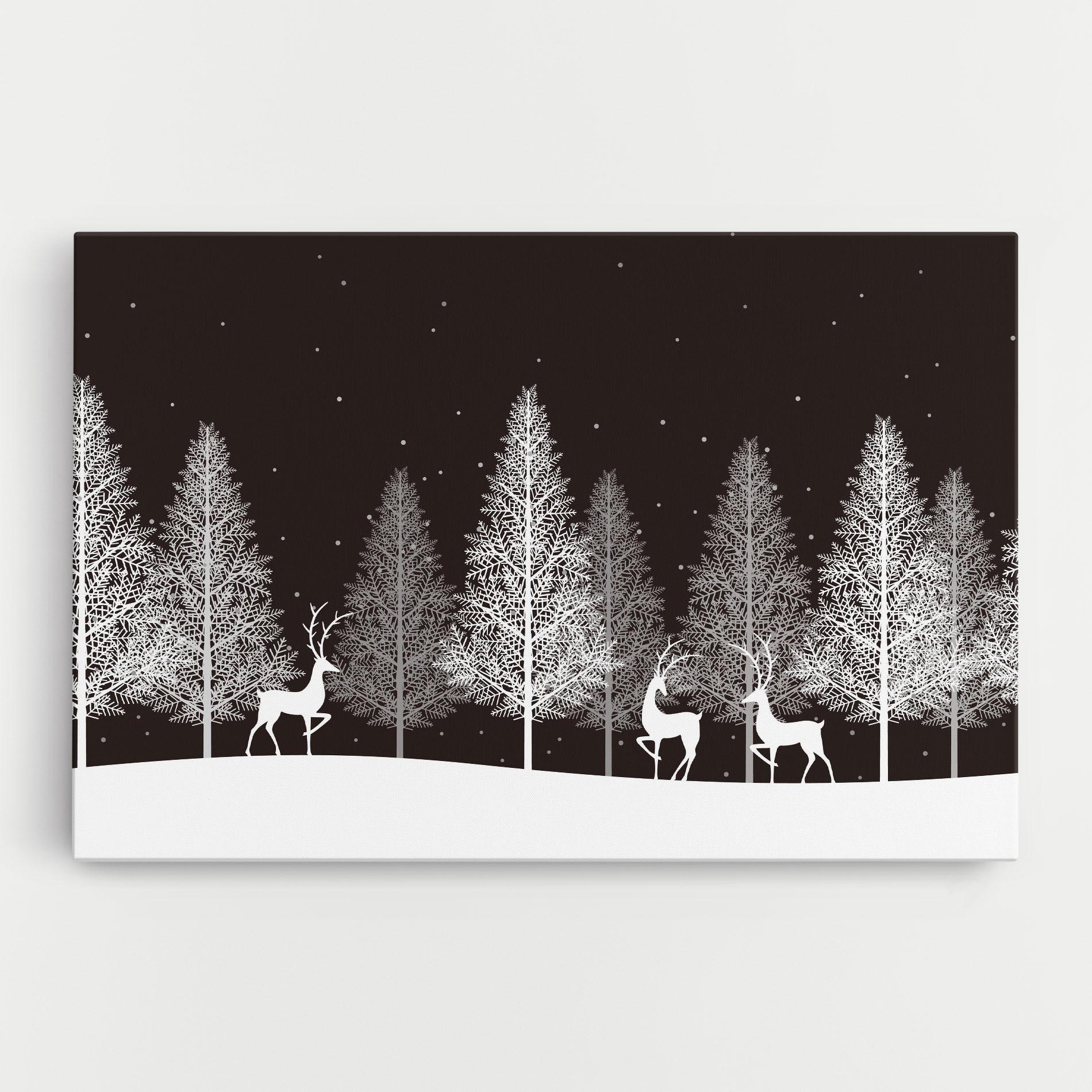 Vászonkép Brown Sky Winter mockup 0