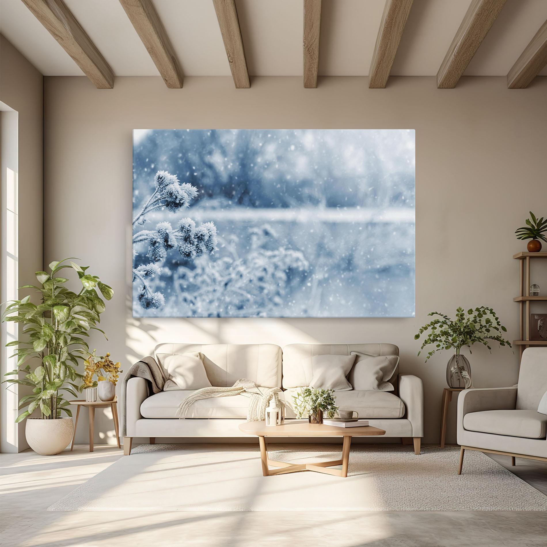 Vászonkép Pretty Winter Plants mockup 6