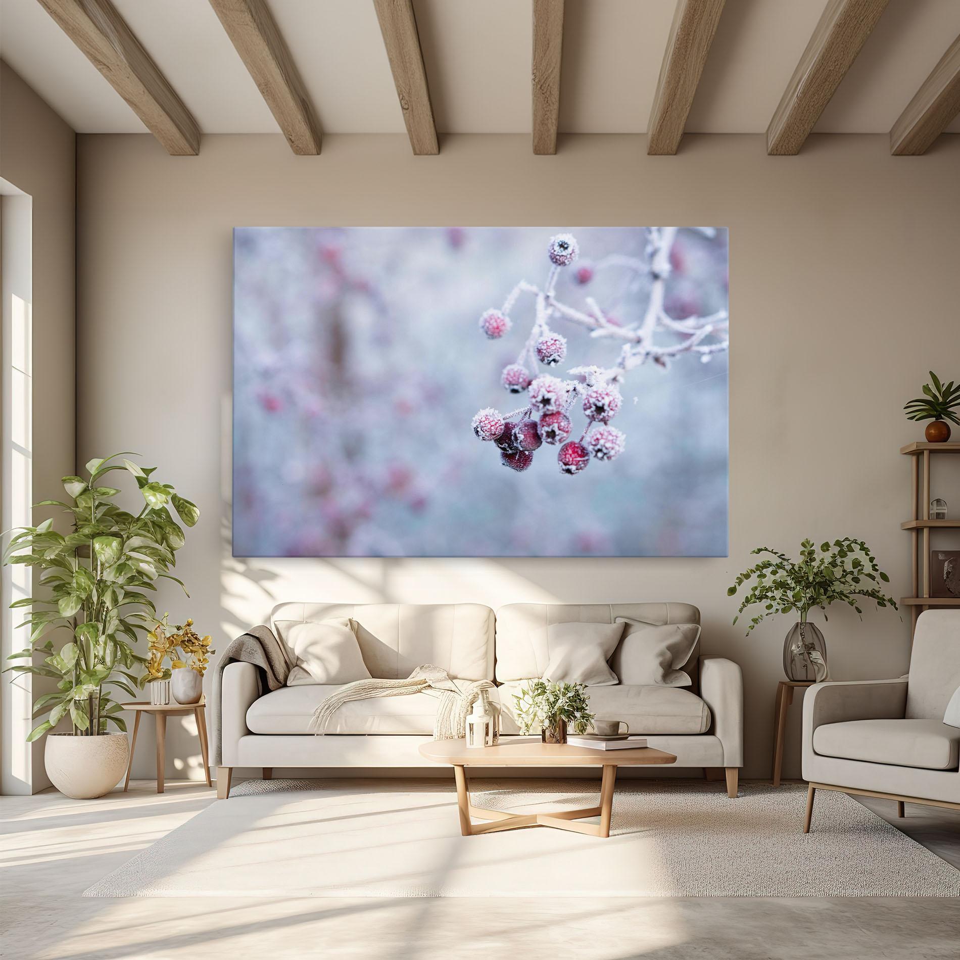 Vászonkép Red Winter Fruits mockup 6