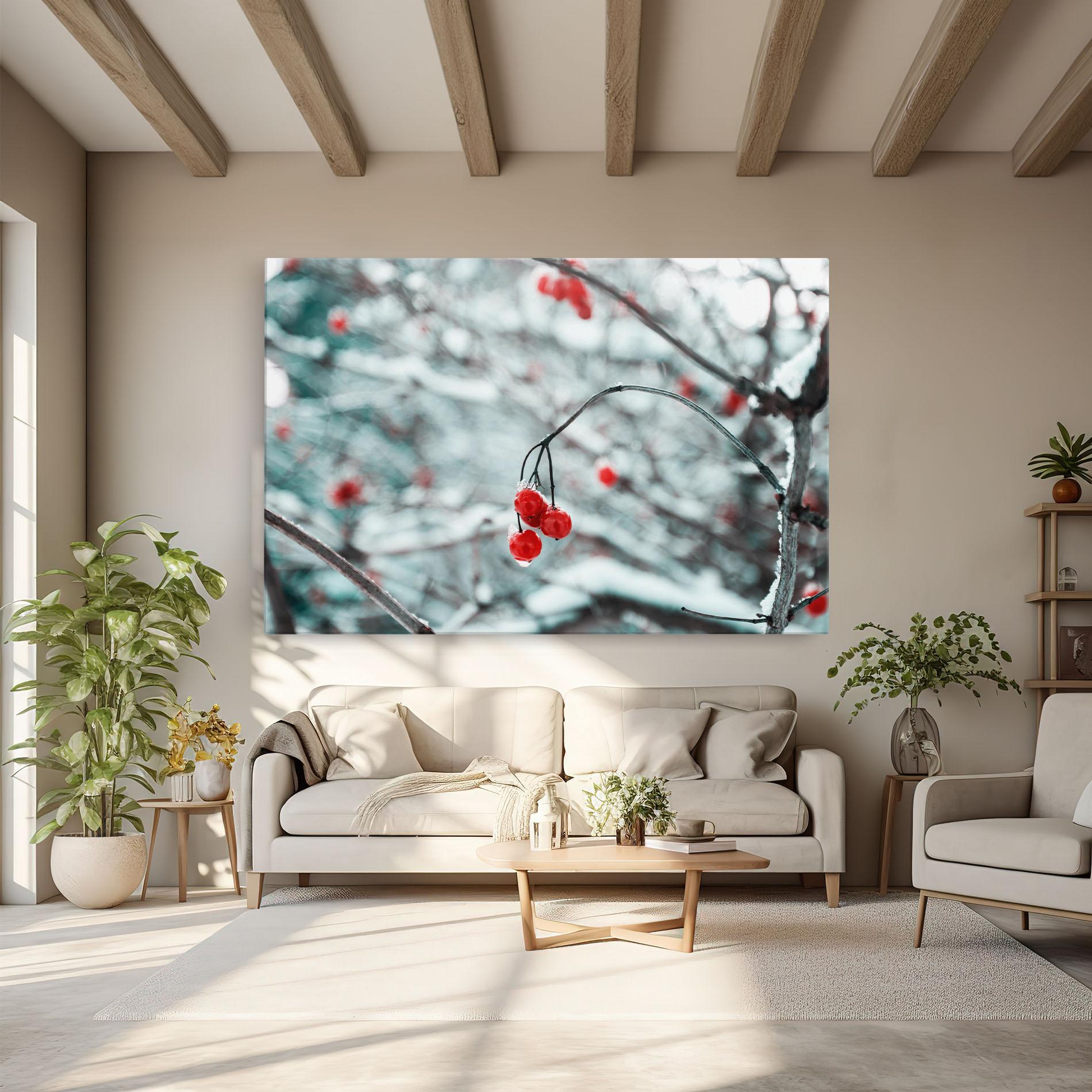 Vászonkép Snow Red Fruits mockup 6