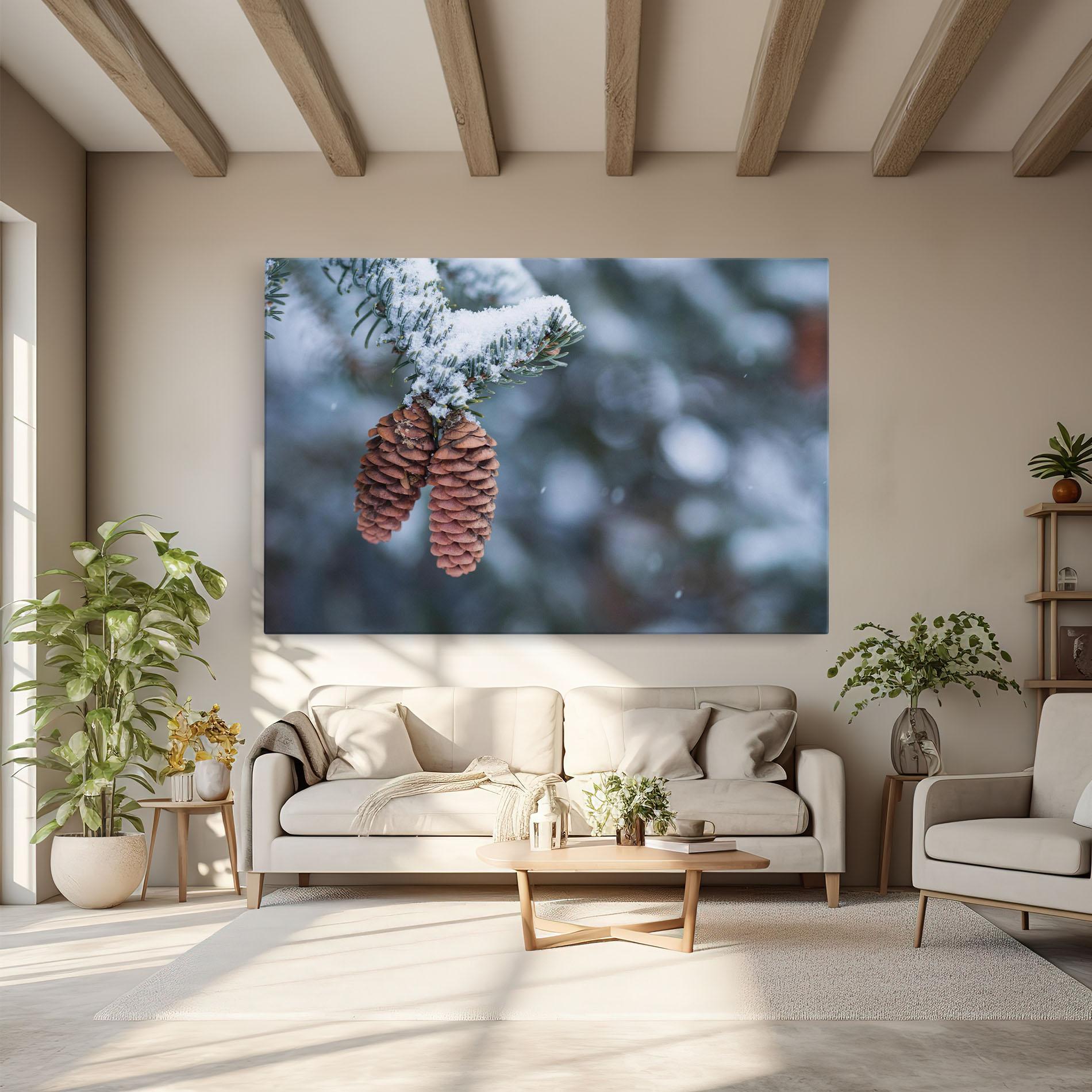 Vászonkép Winter Cones mockup 6