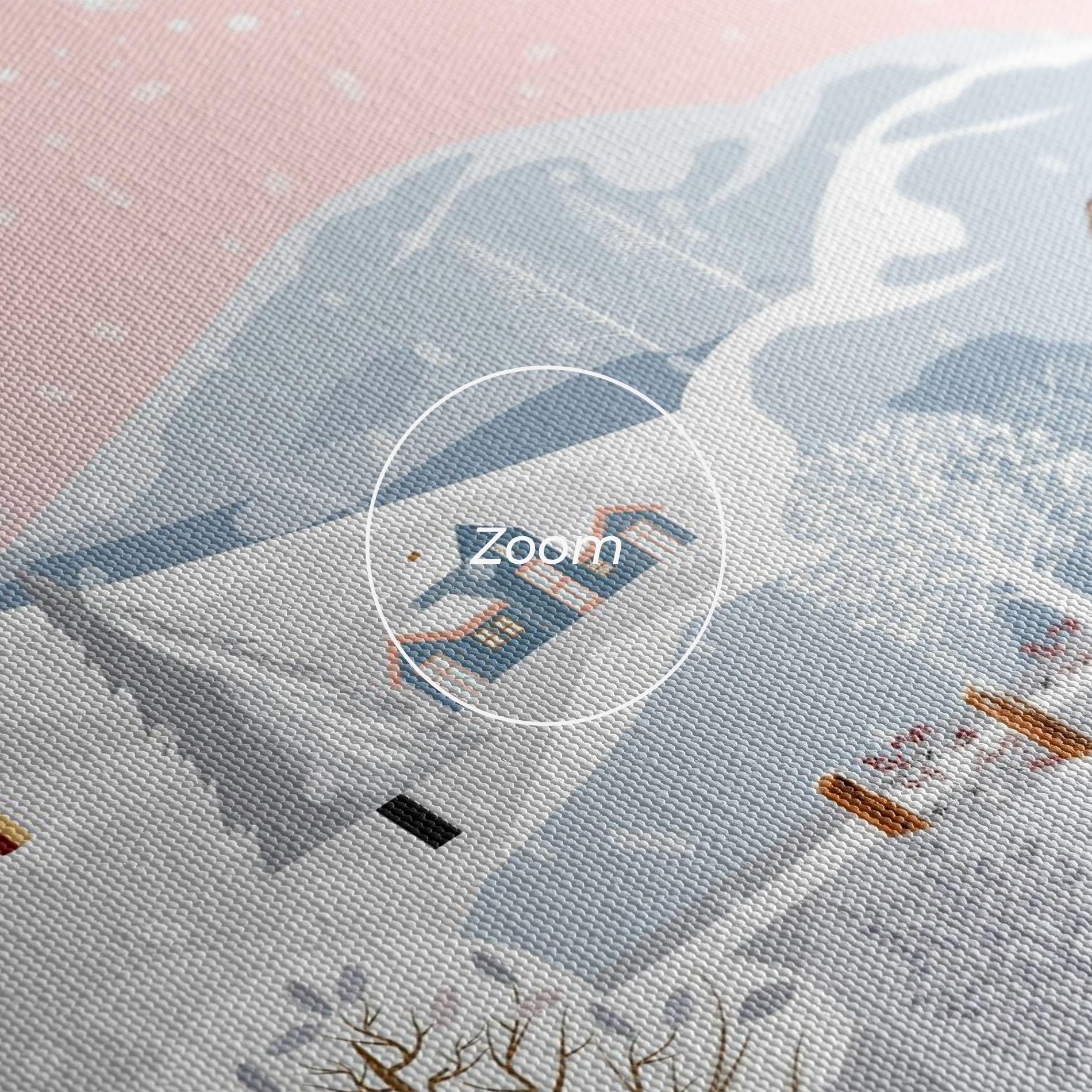 Vászonkép Pink Sky Winter mockup 3