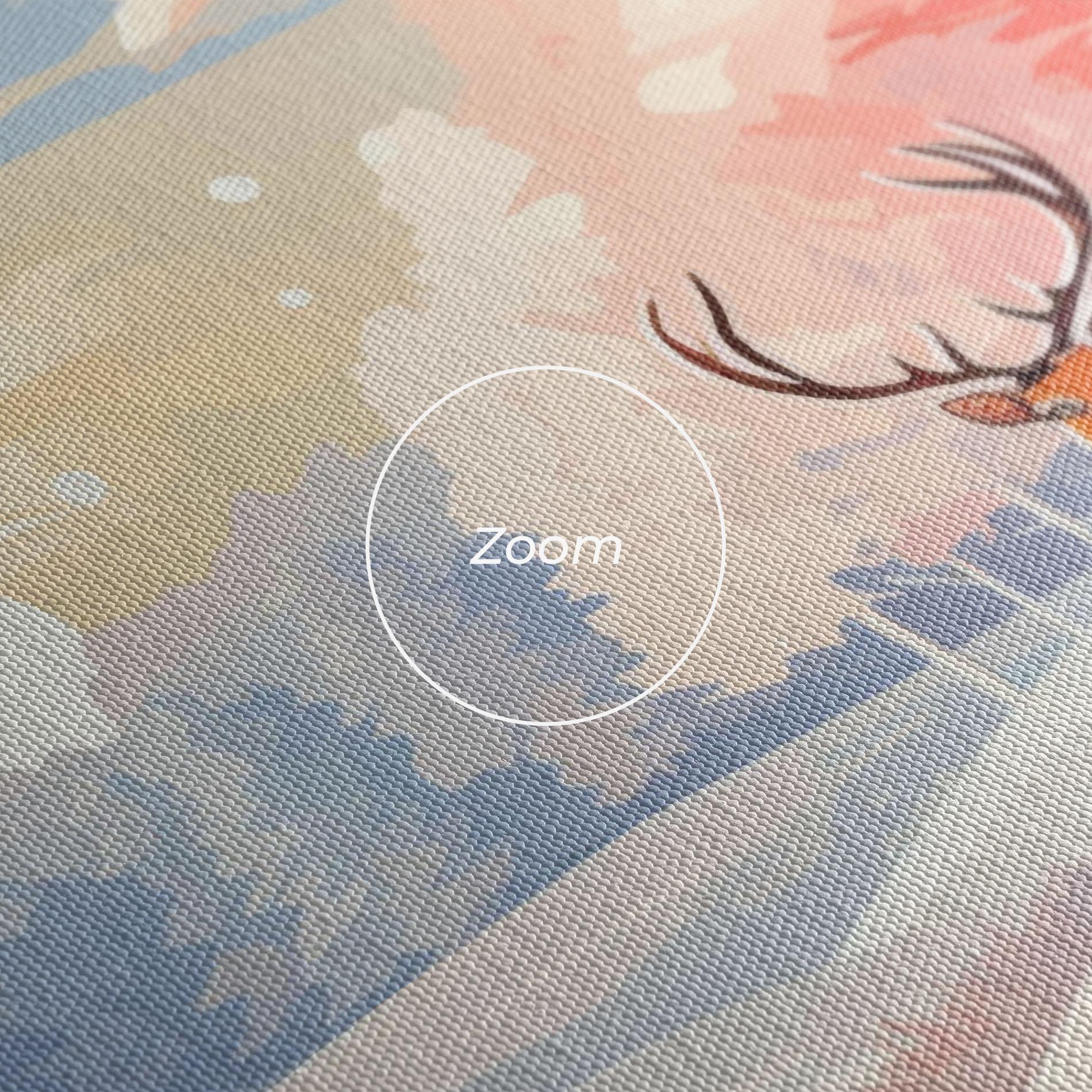 Vászonkép Winter Deer Art mockup 3