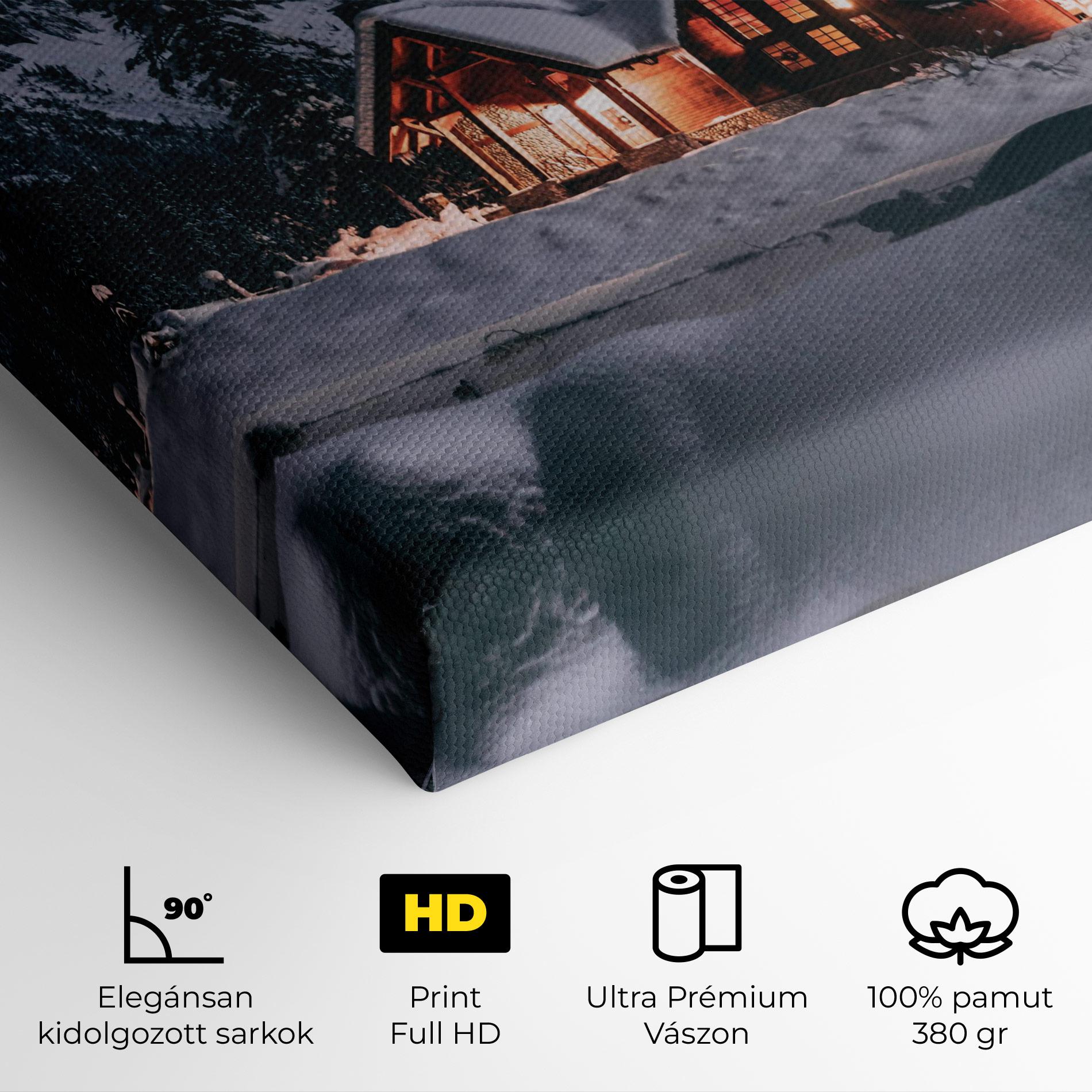 Vászonkép Winter House mockup 4