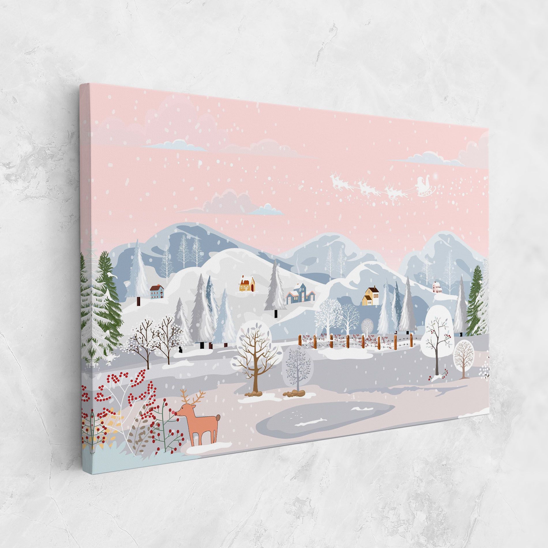 Pink Sky Winter mockup 1