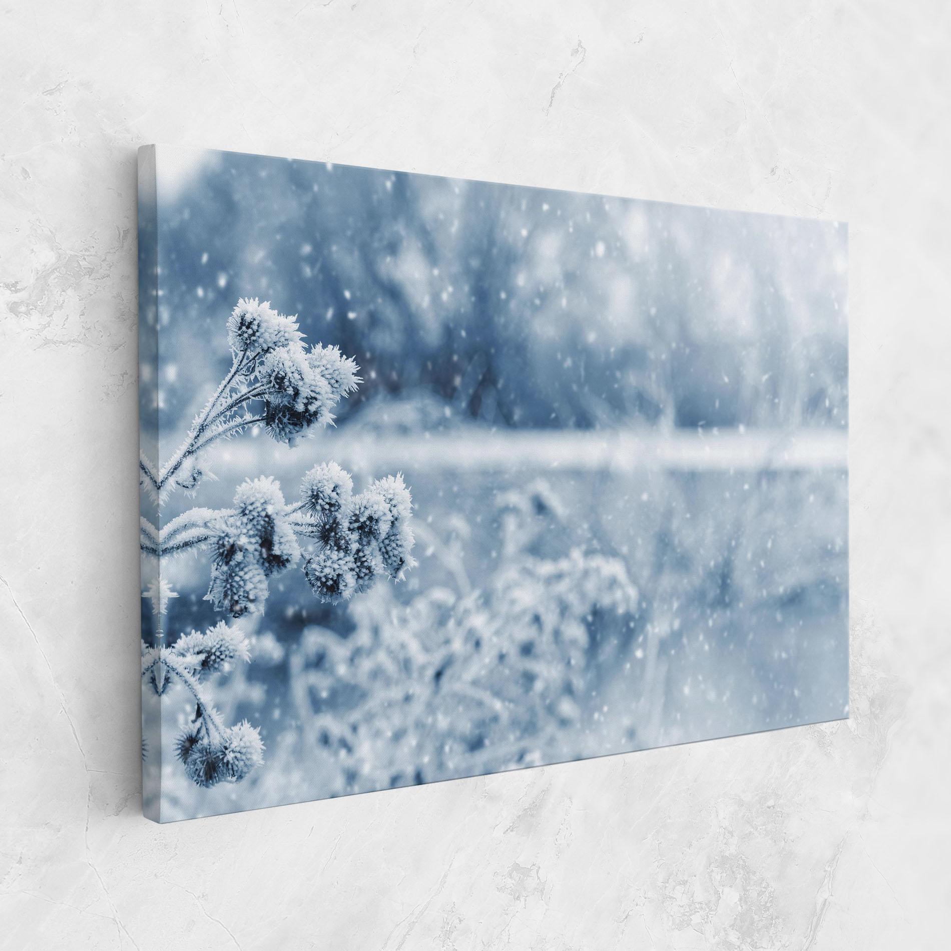 Vászonkép Pretty Winter Plants mockup 1