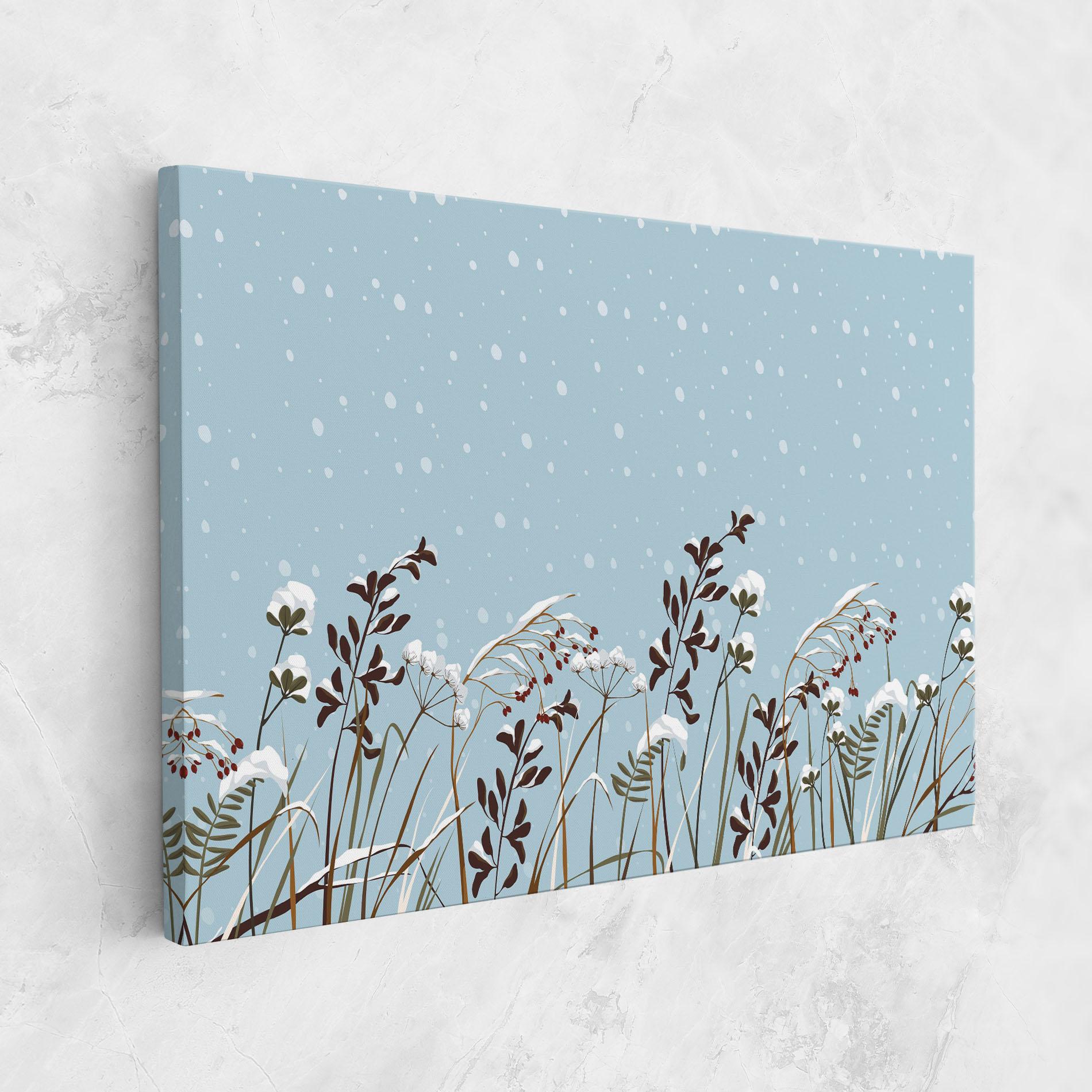 Vászonkép Snow Plants mockup 1