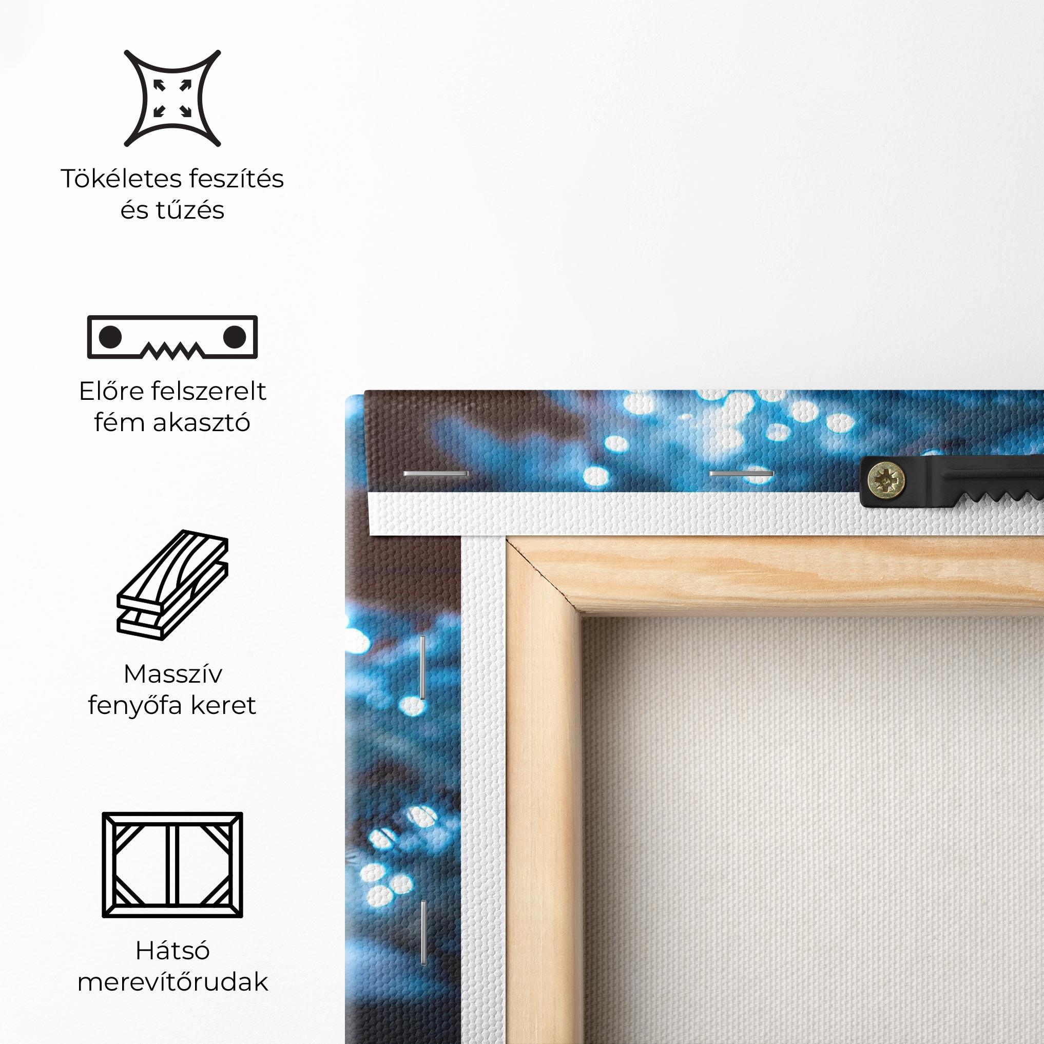 Vászonkép Blue Christmas Tree mockup 5