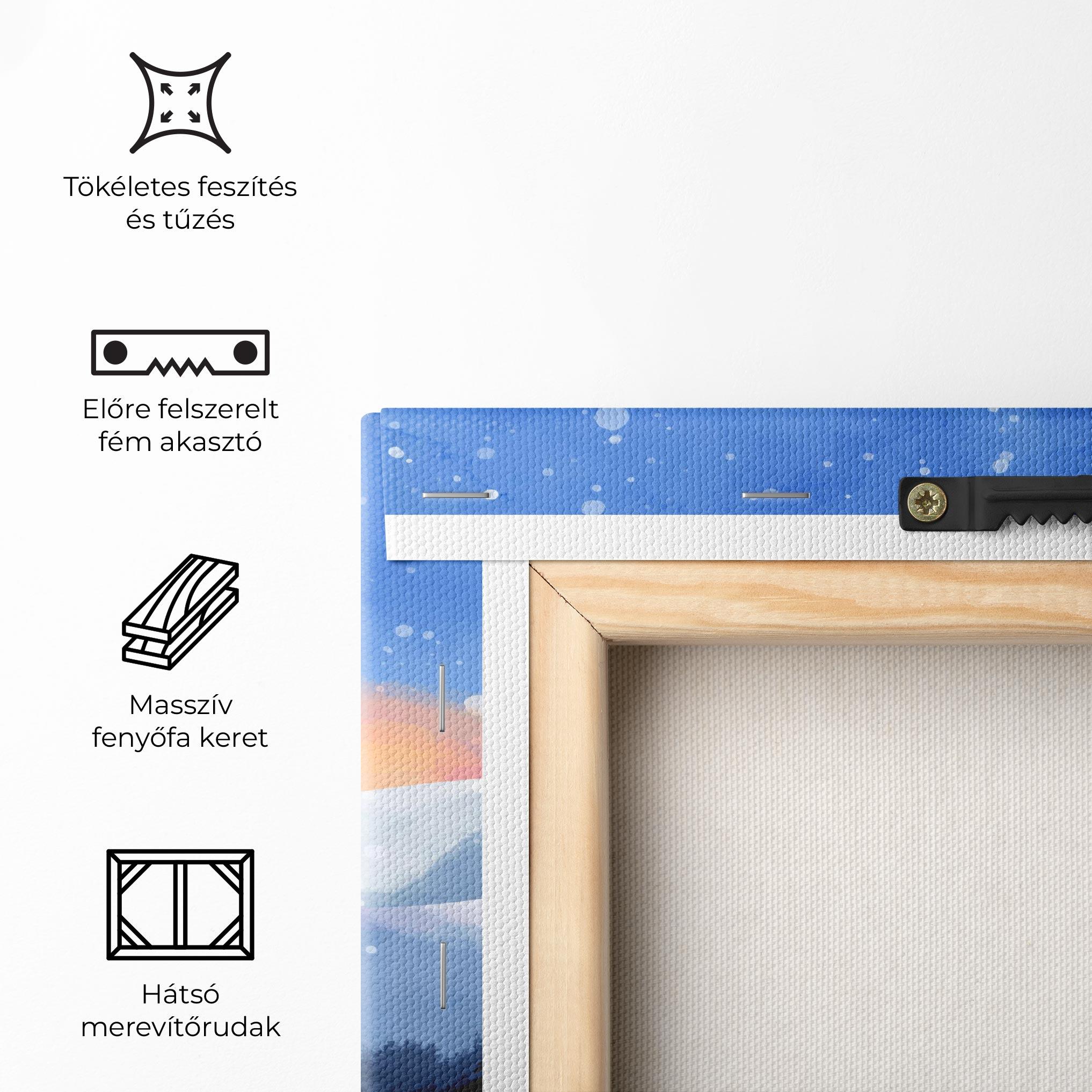 Vászonkép Mountain Snow Art mockup 5