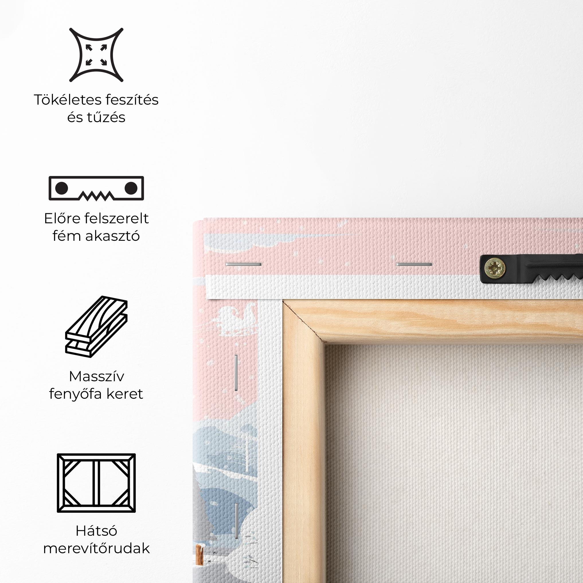 Vászonkép Pink Sky Winter mockup 5