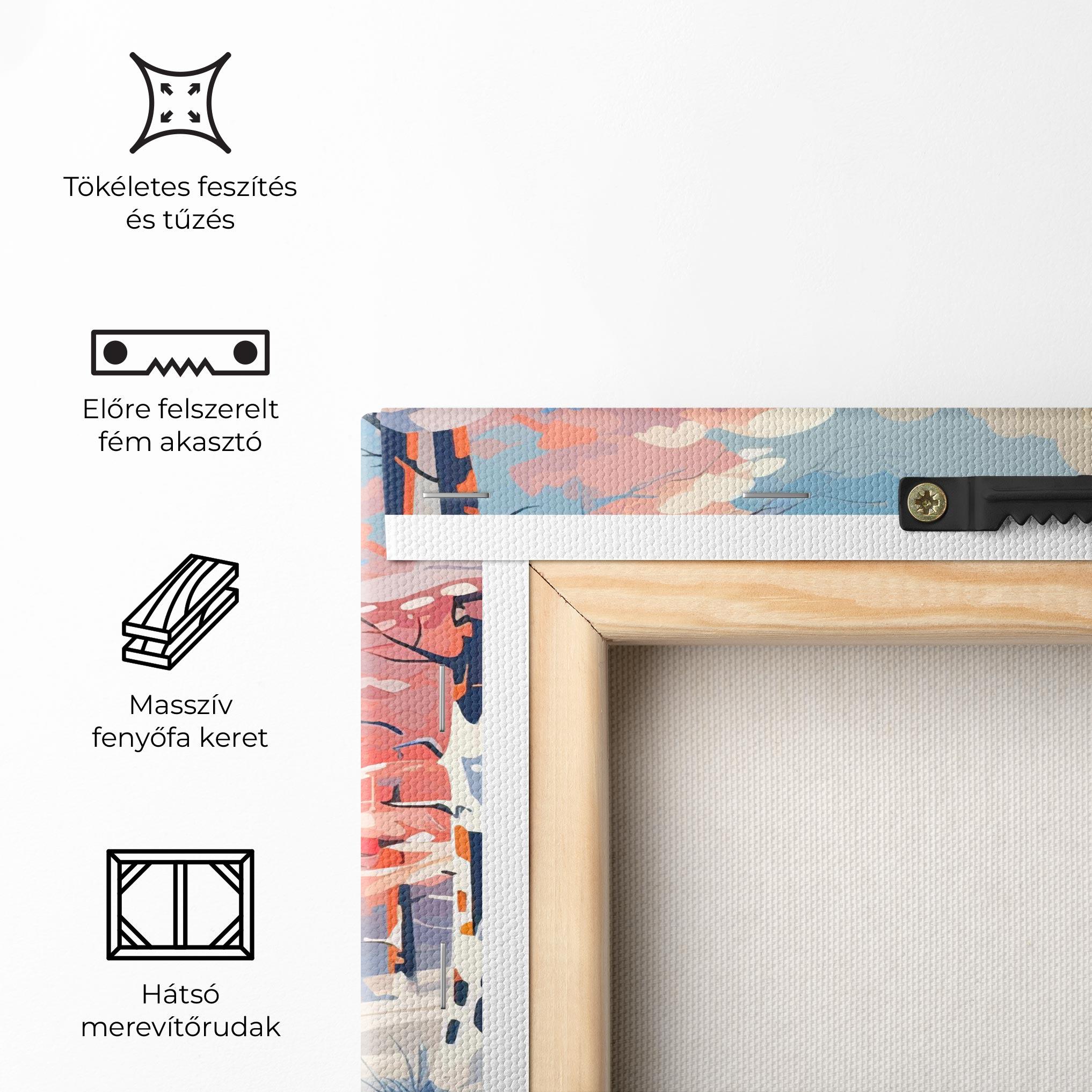 Vászonkép Winter Deer Art mockup 5