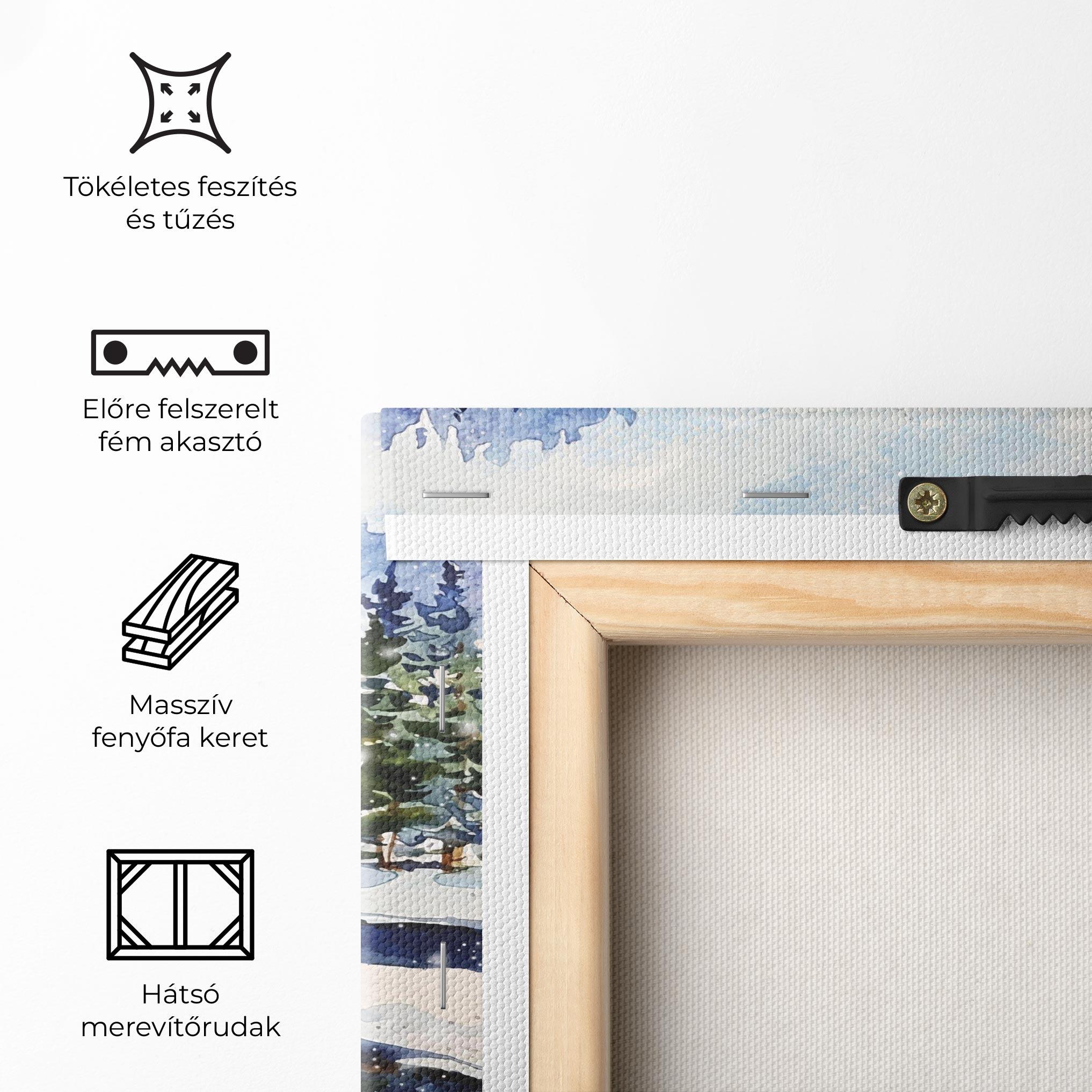 Vászonkép Winter Painting mockup 5