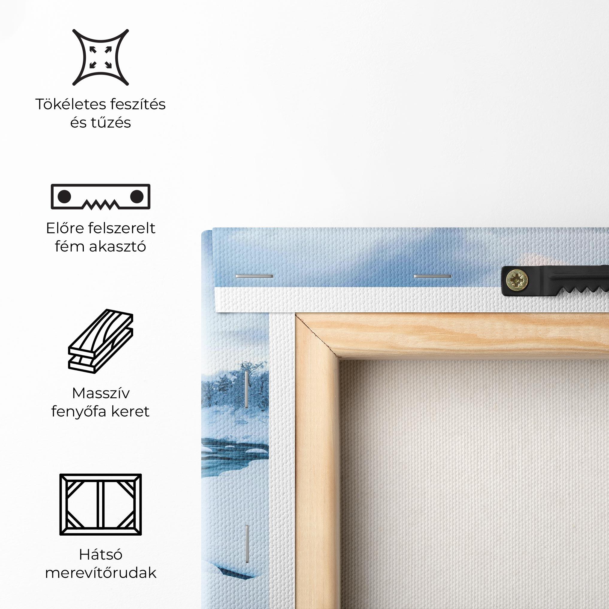 Vászonkép Winter River mockup 5